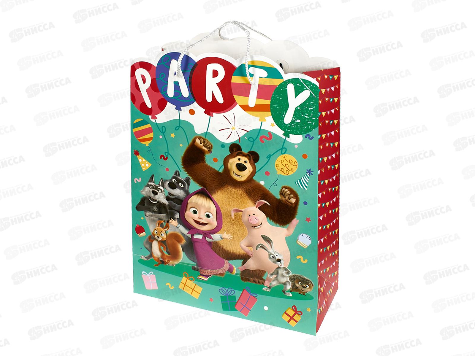 Пакет подарочный 33,5х45х15см xl Креативный Маша, PXL-130083-ММ *12