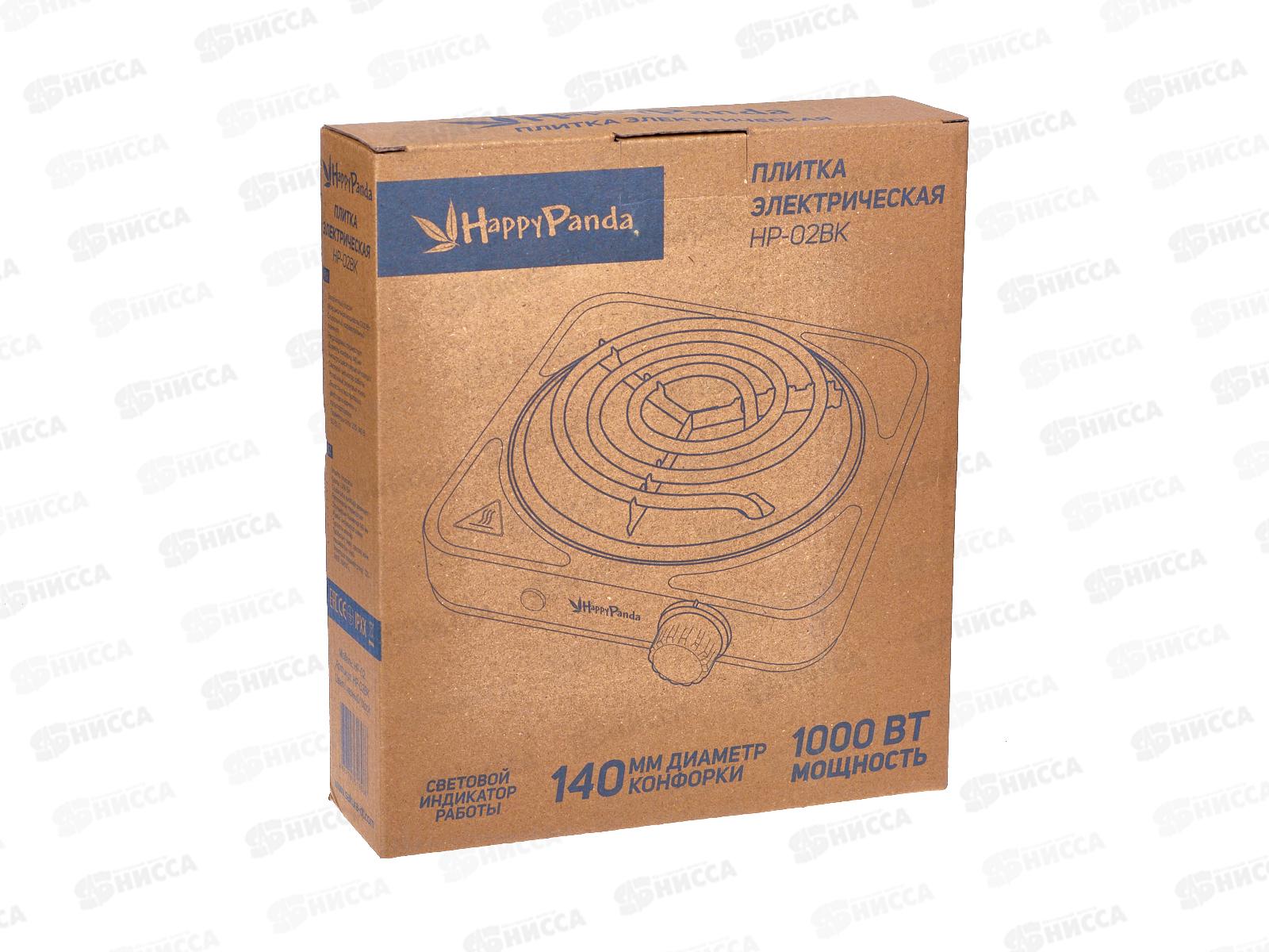 Плита элек. HP-02BK 1000Вт 132мм 1конф спираль черный