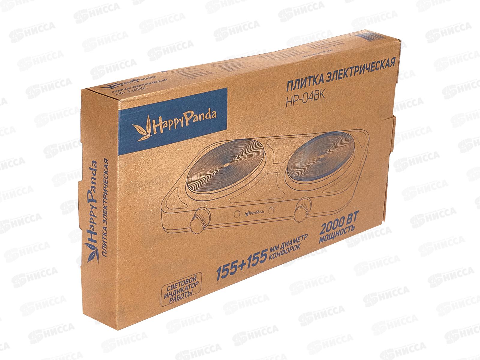 Плита элек. HP-04BK 2000Вт 155/155мм 2конф диск черный