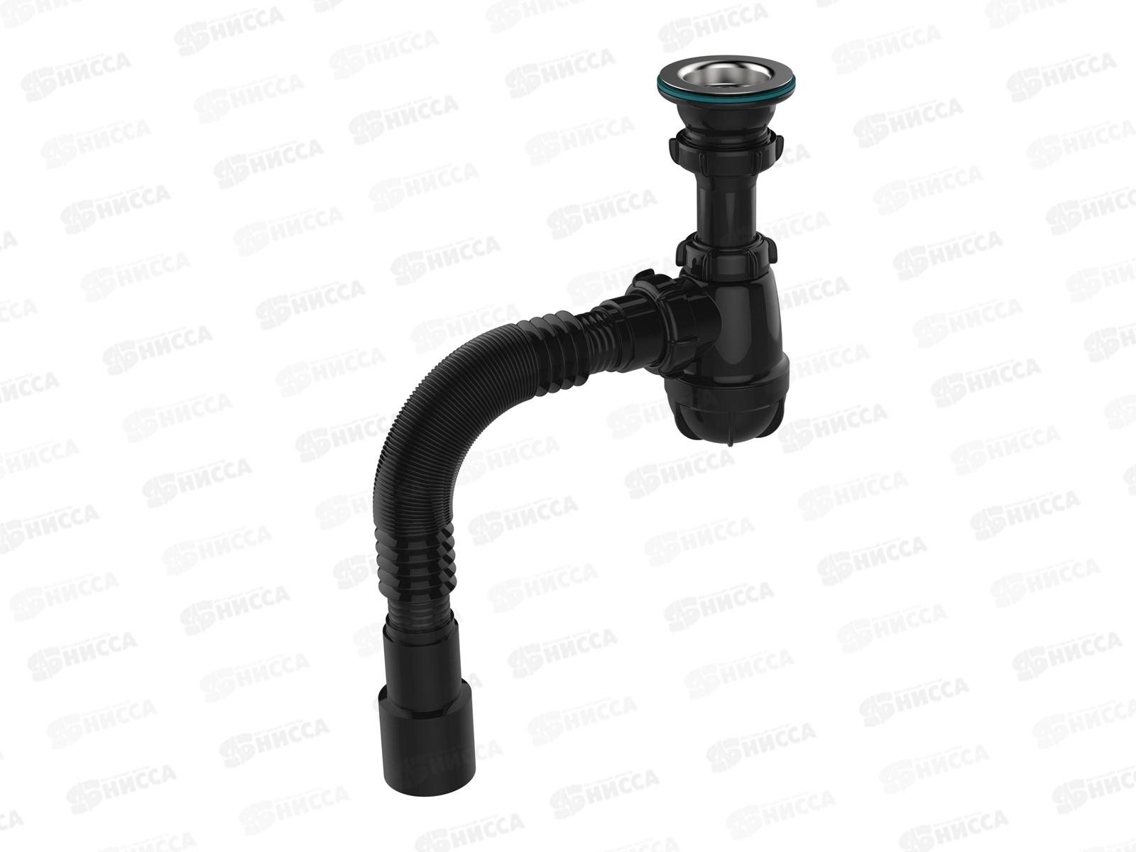 Сифон для умывальника 1 1/2&quot х 40 с металлической решеткой., с трубой 40х40/50, S0184 *35