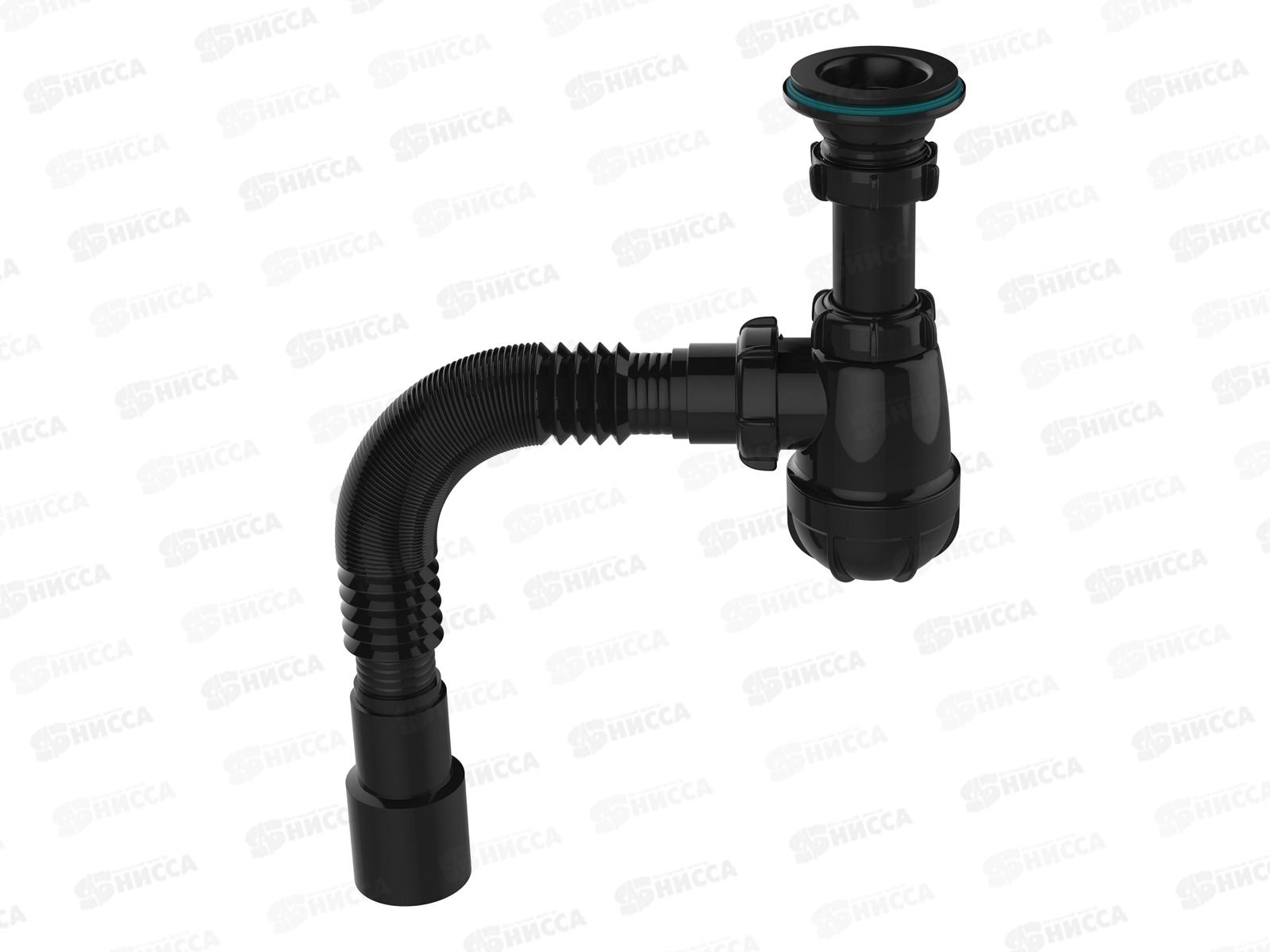 Сифон для умывальника 1 1/4&quot х 40 с металлической решоткой, с трубой 40х40/50, S1084 *35