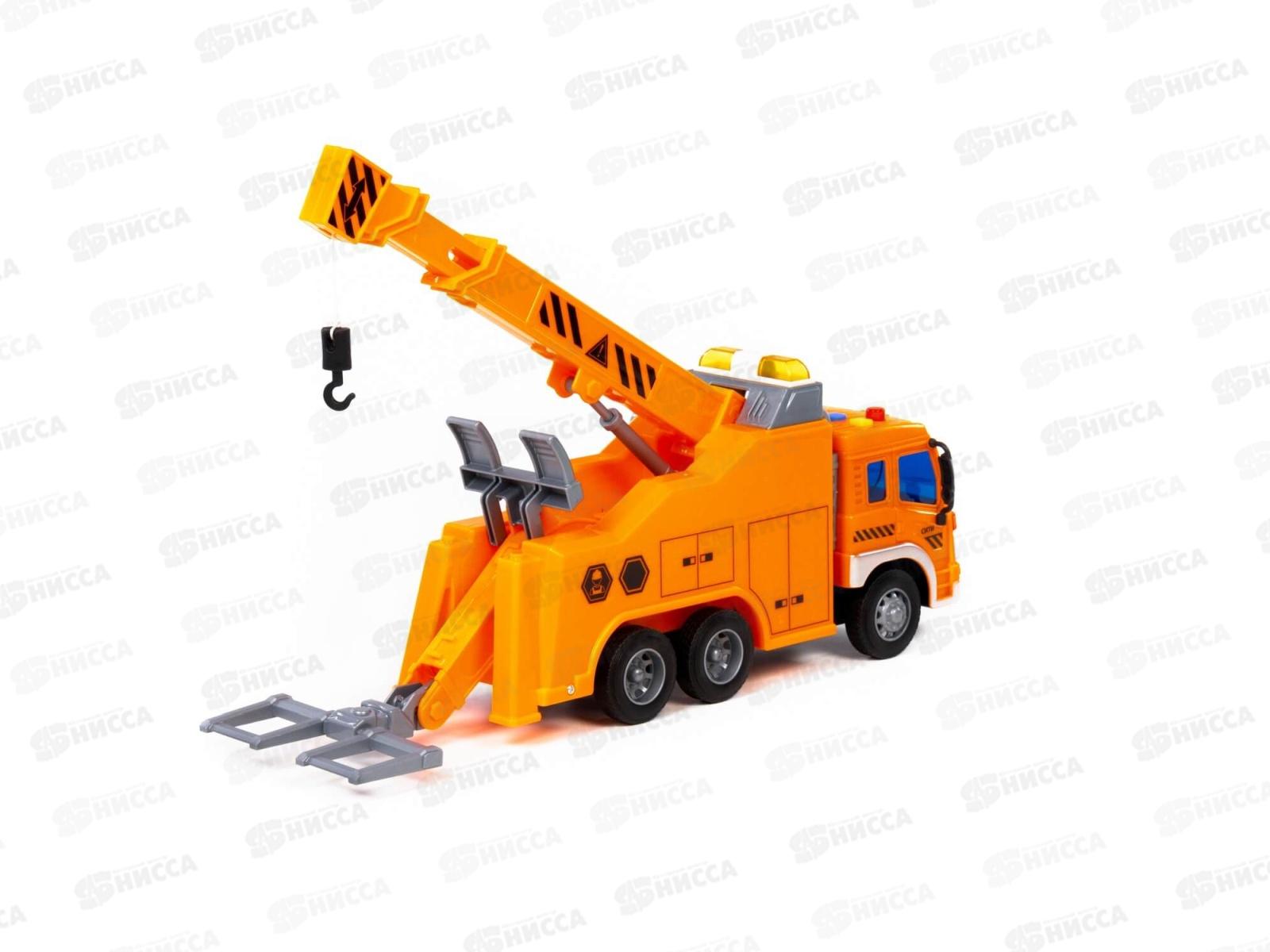 Автомобиль-эвакуатор №2 &quotСити&quot инерционный (оранж) 59004 в коробке *4
