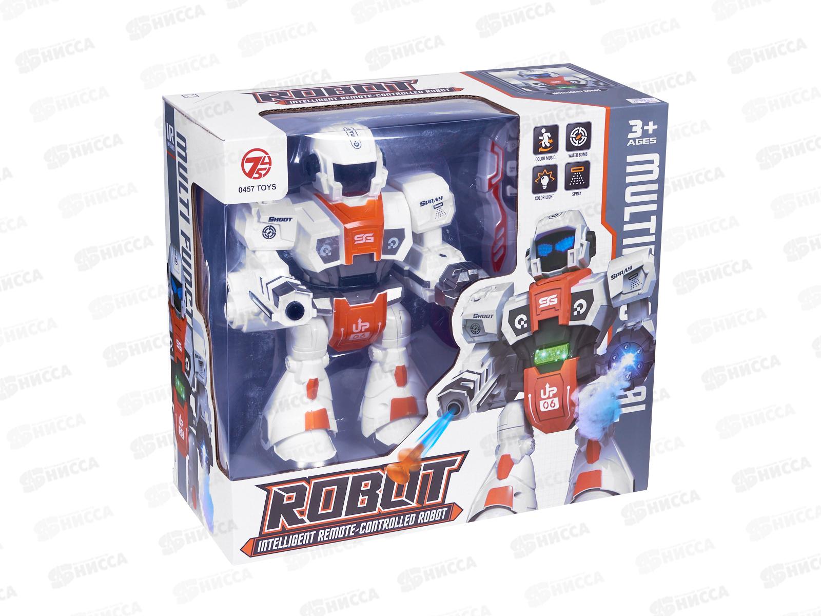 Робот №606-38 звук, свет, пар, коробка 27,5*13,5*27,5