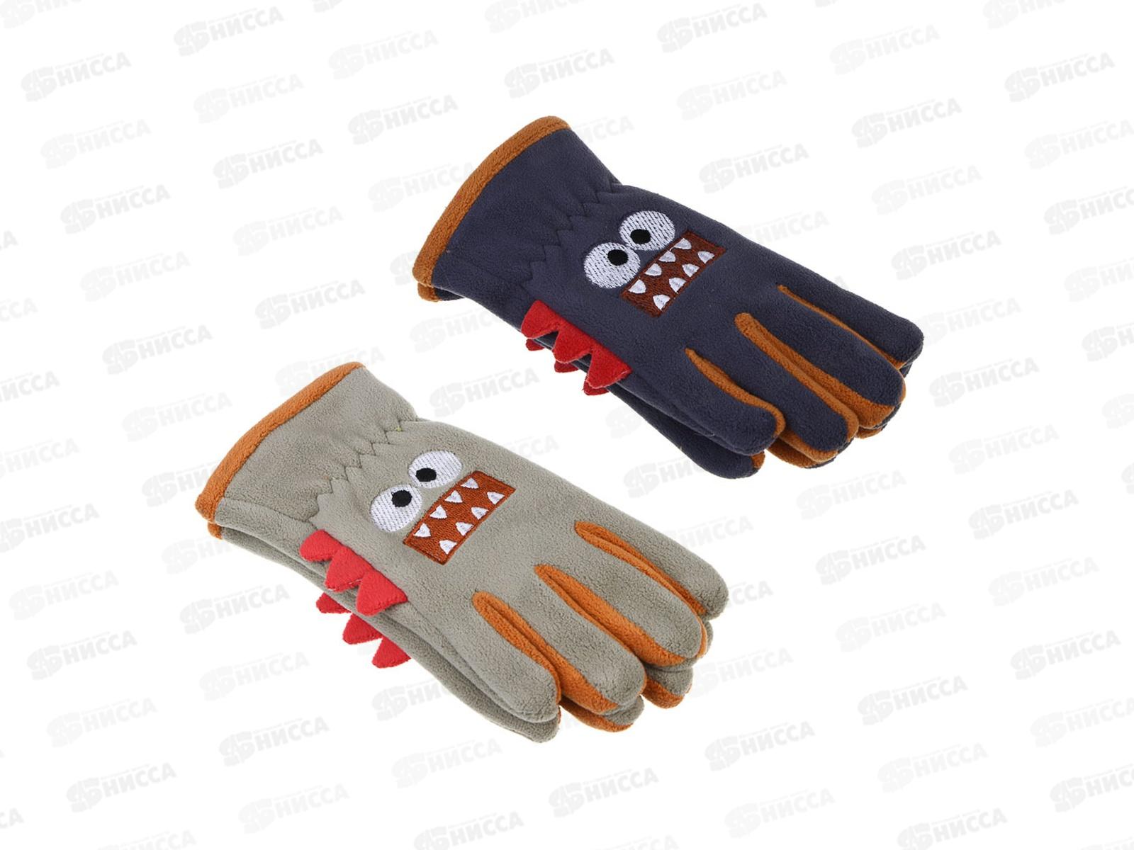 Перчатки дет GALANTE р-14 флис с декором 363-449 г