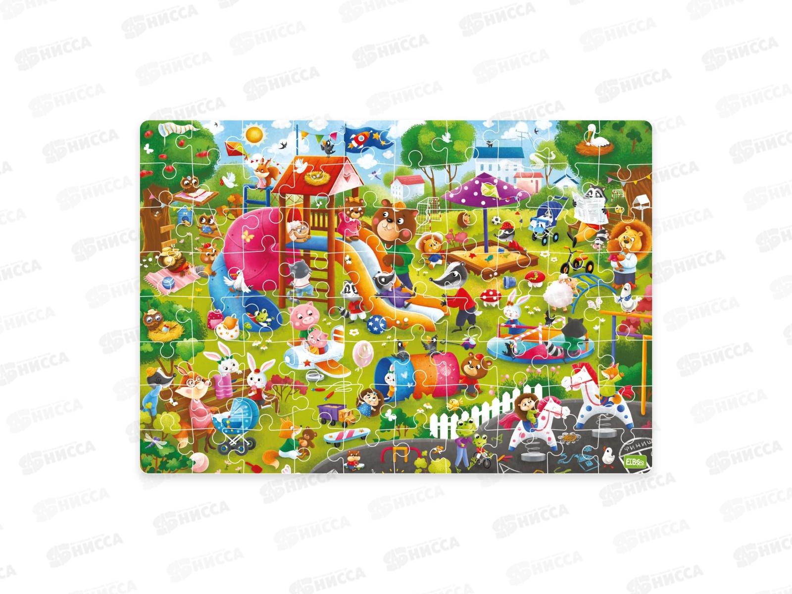 Пазл 80 элементов Виммельбух &quotДетская площадка&quot ЕТ01-098