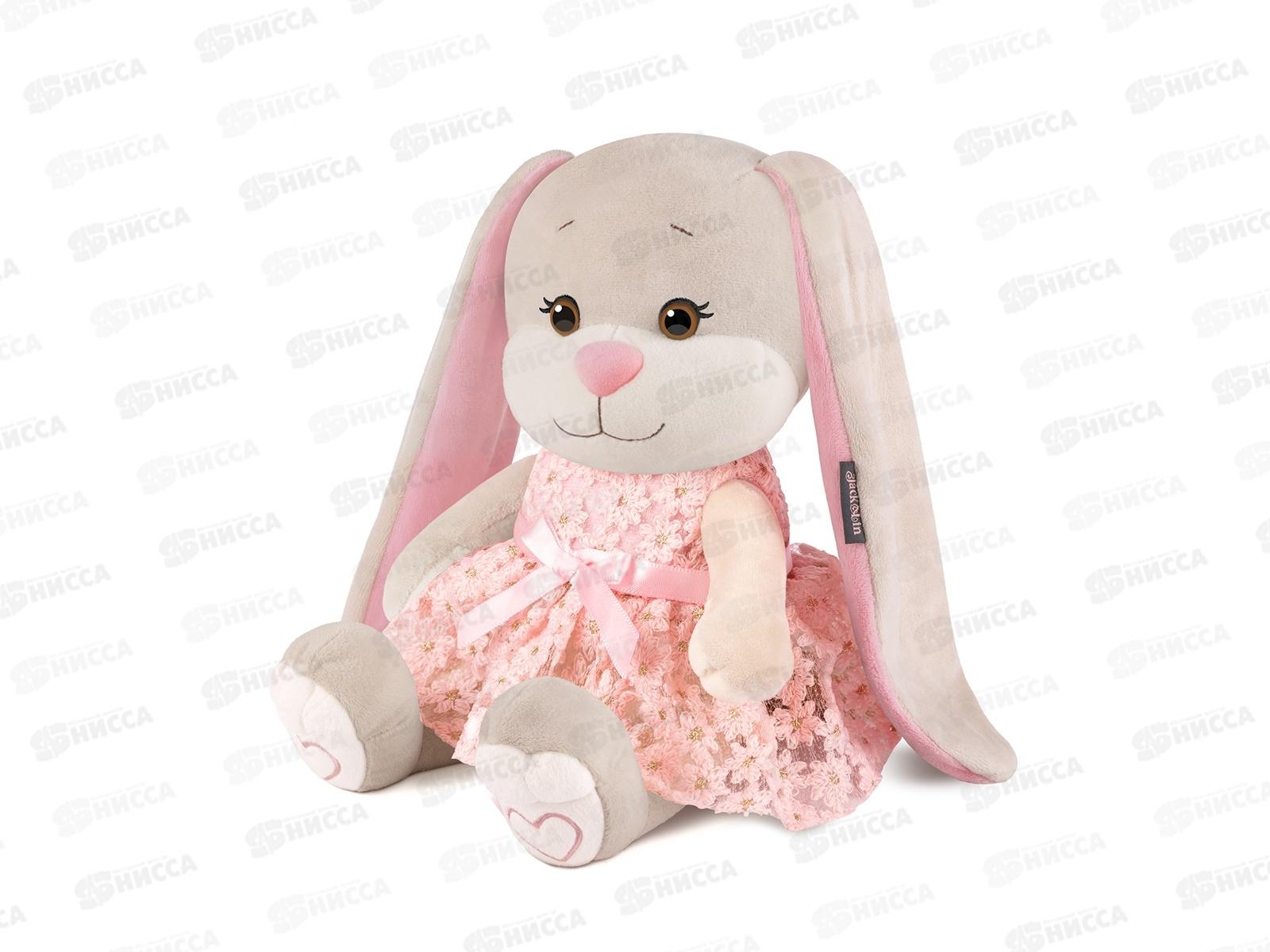 Зайка Jack&Lin Лин в розовом платье. 20см JL-4202317-20 коробка