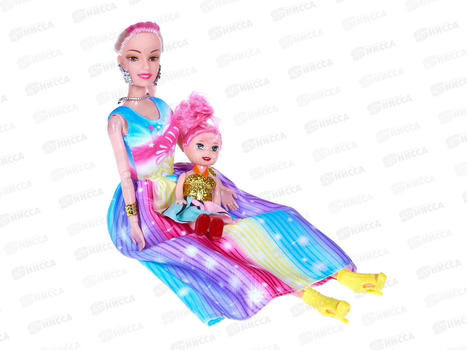 Набор &quotСчастливая Семья&quot 2 куклы, 3 вида, 2910907 в коробке 12*4,5*32