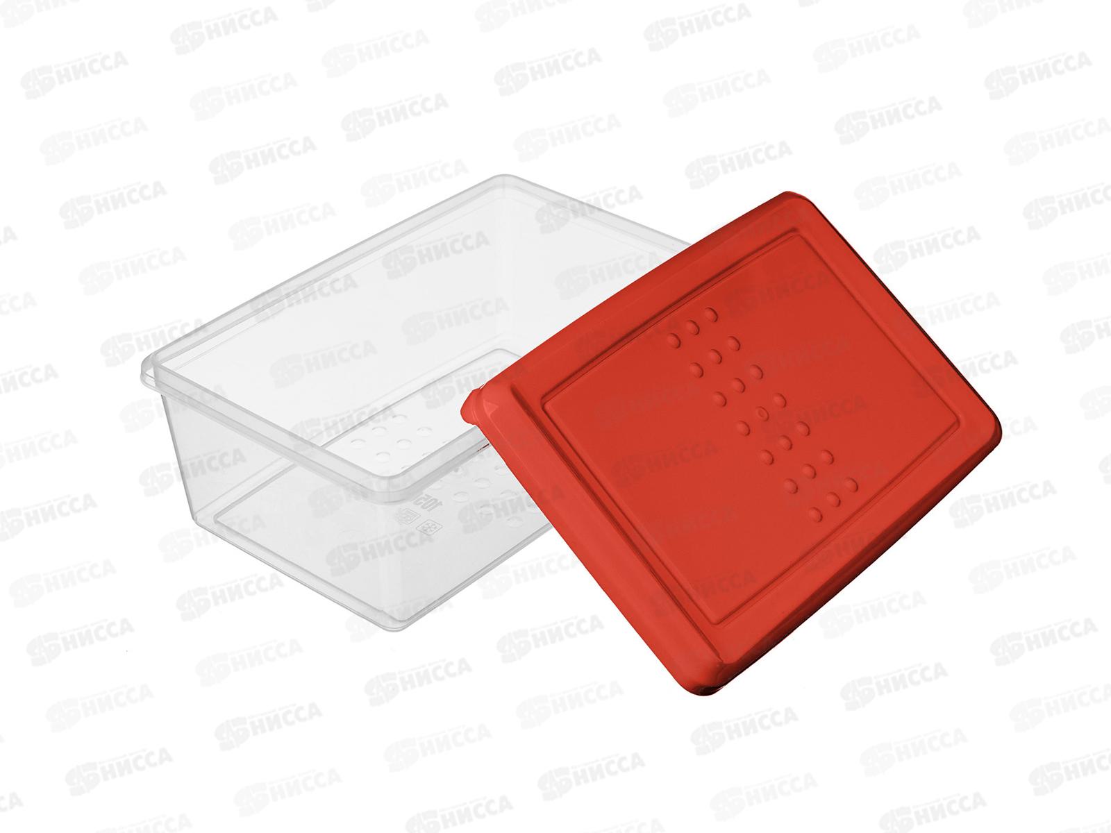 Контейнер д/прод. &quotAsti&quot прямоуг 1,05л красный 221100206/04 *24