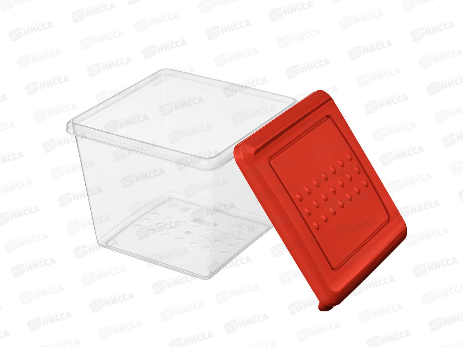 Контейнер д/прод. &quotAsti&quot квадрат 1л красный 221100406/04 *20