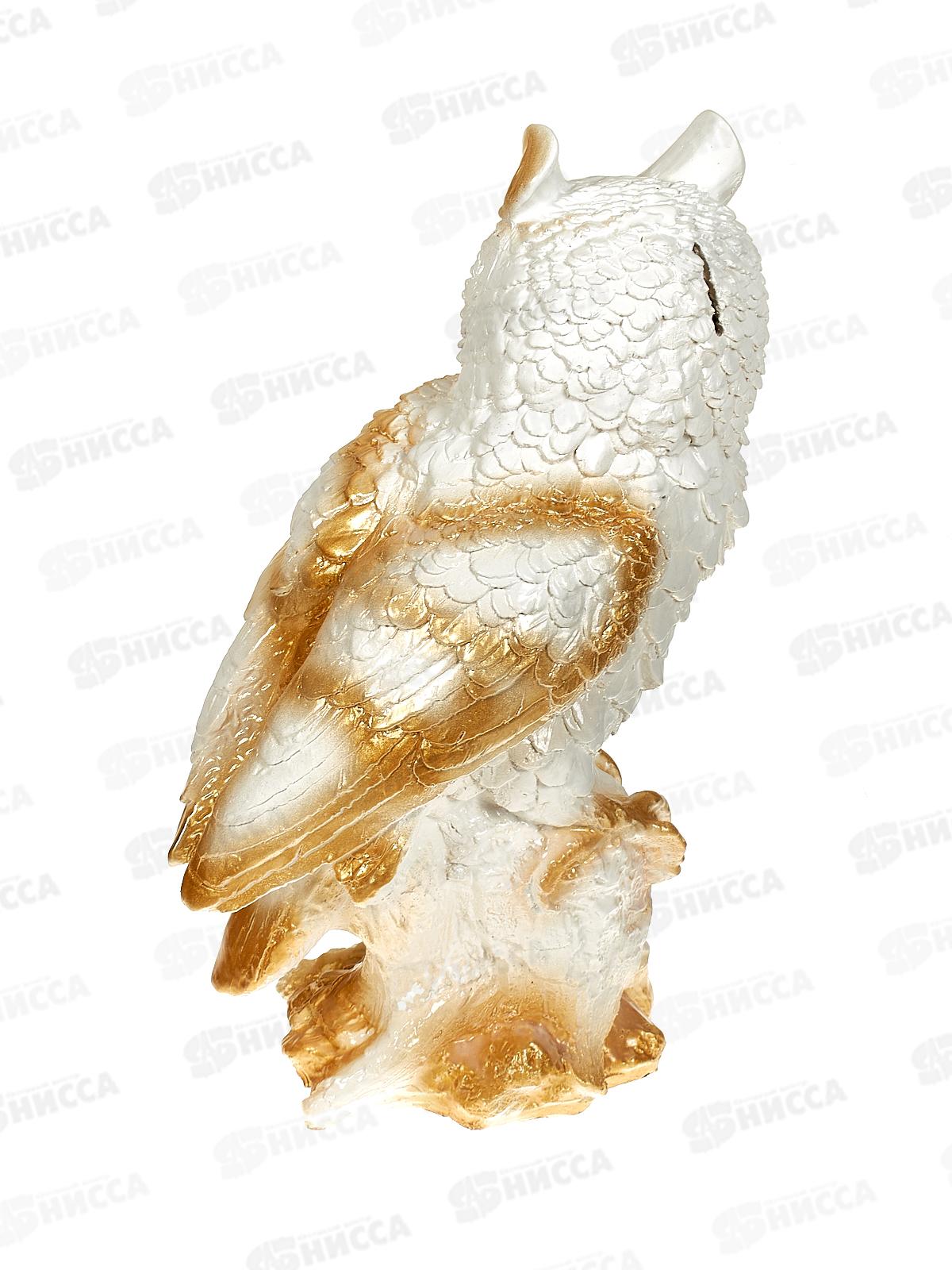 Копилка &quotФилин на бревне бело-золотой&quot (400*190мм) арт.399