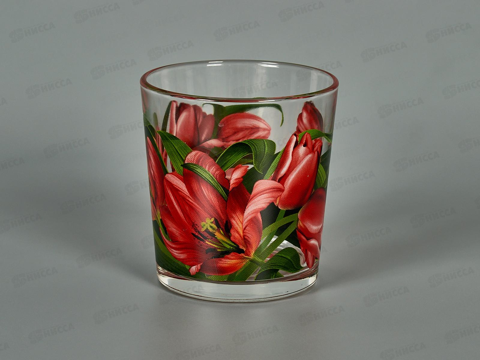 Набор стаканов 250мл 6шт 144-Д Тюльпаны круг *4