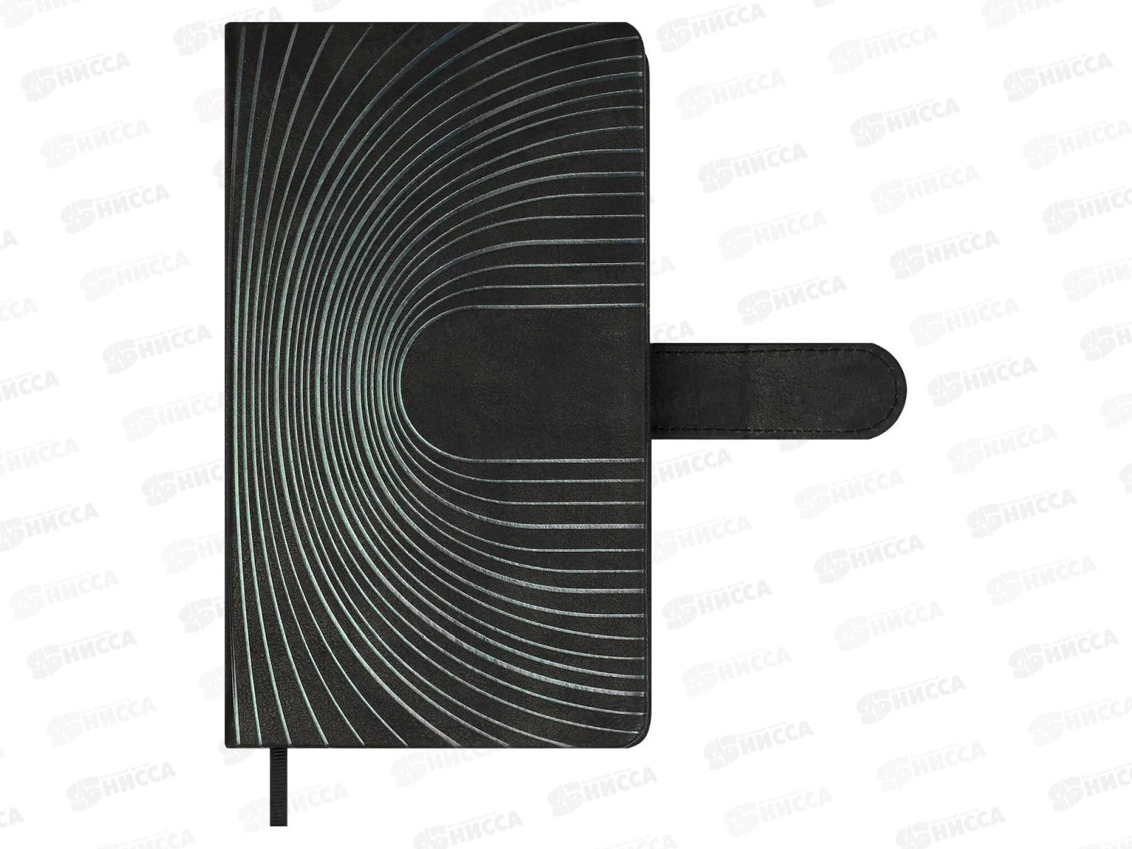 Ежедневник ФЕН 120л. А6+ Тиволи черный .недат. кожзам 70680 *10