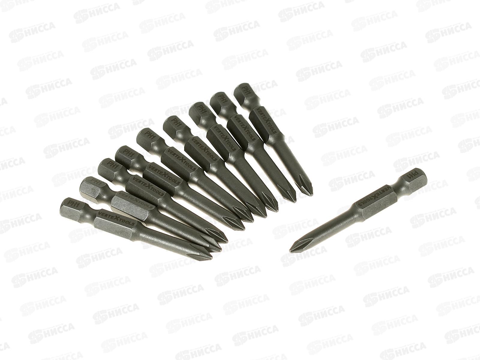 Набор Бит Ph1*50 Vertextools 10 предметов, БТ-PH1-50   *10