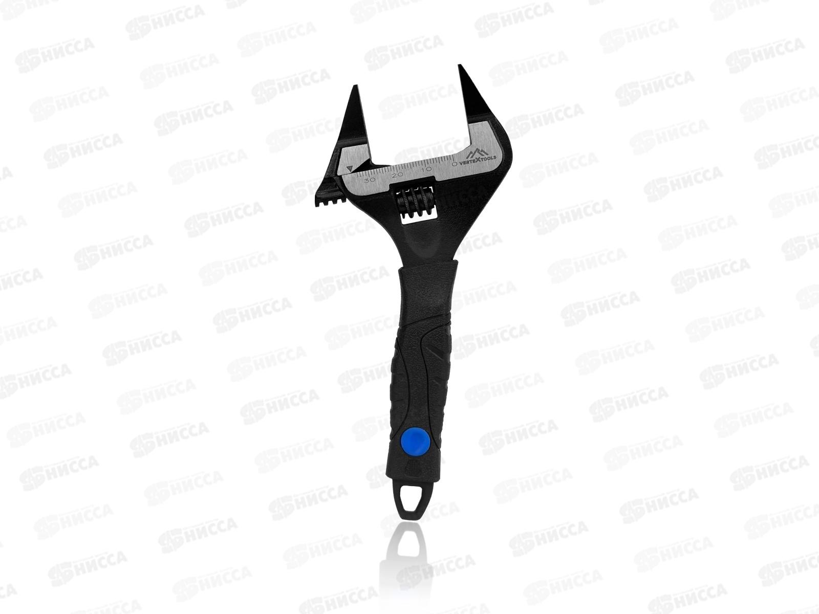 Ключ разводной 150мм увеличенный диапазон раскрытия с тонкими губками, 2220-150   *6