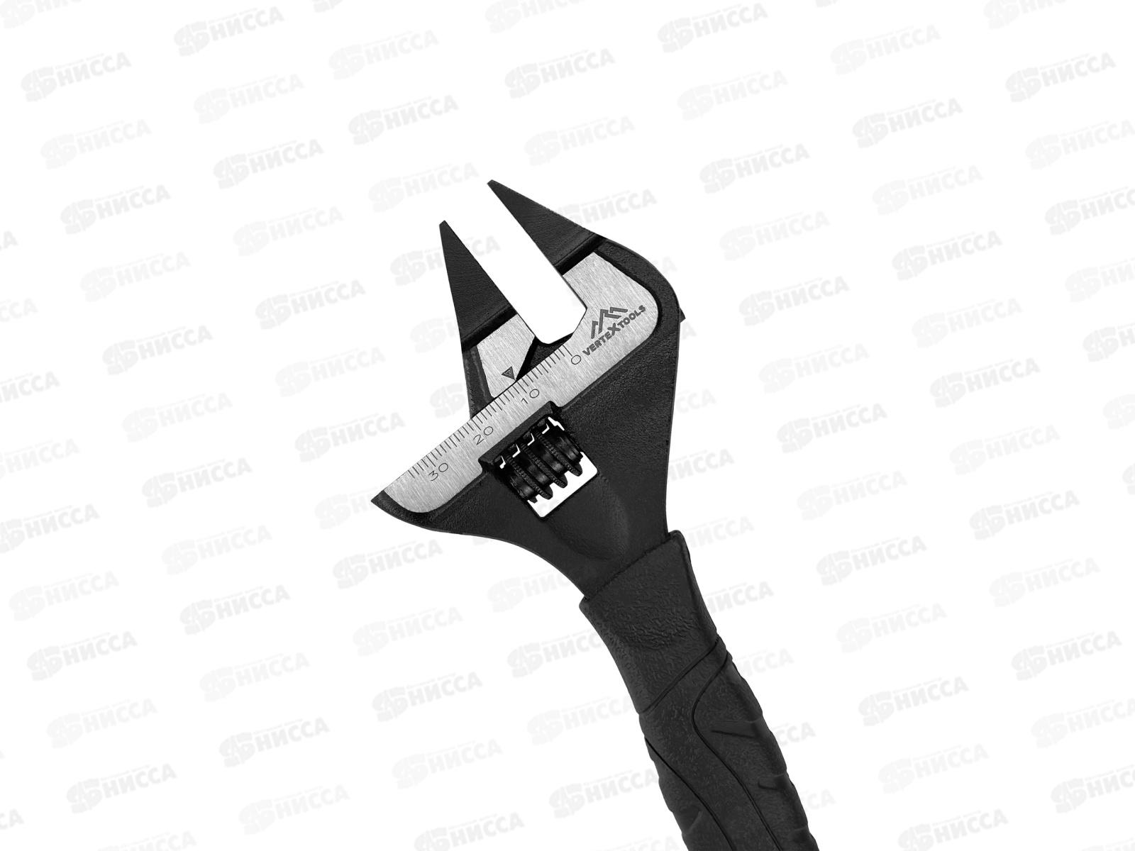 Ключ разводной 150мм увеличенный диапазон раскрытия с тонкими губками, 2220-150   *6