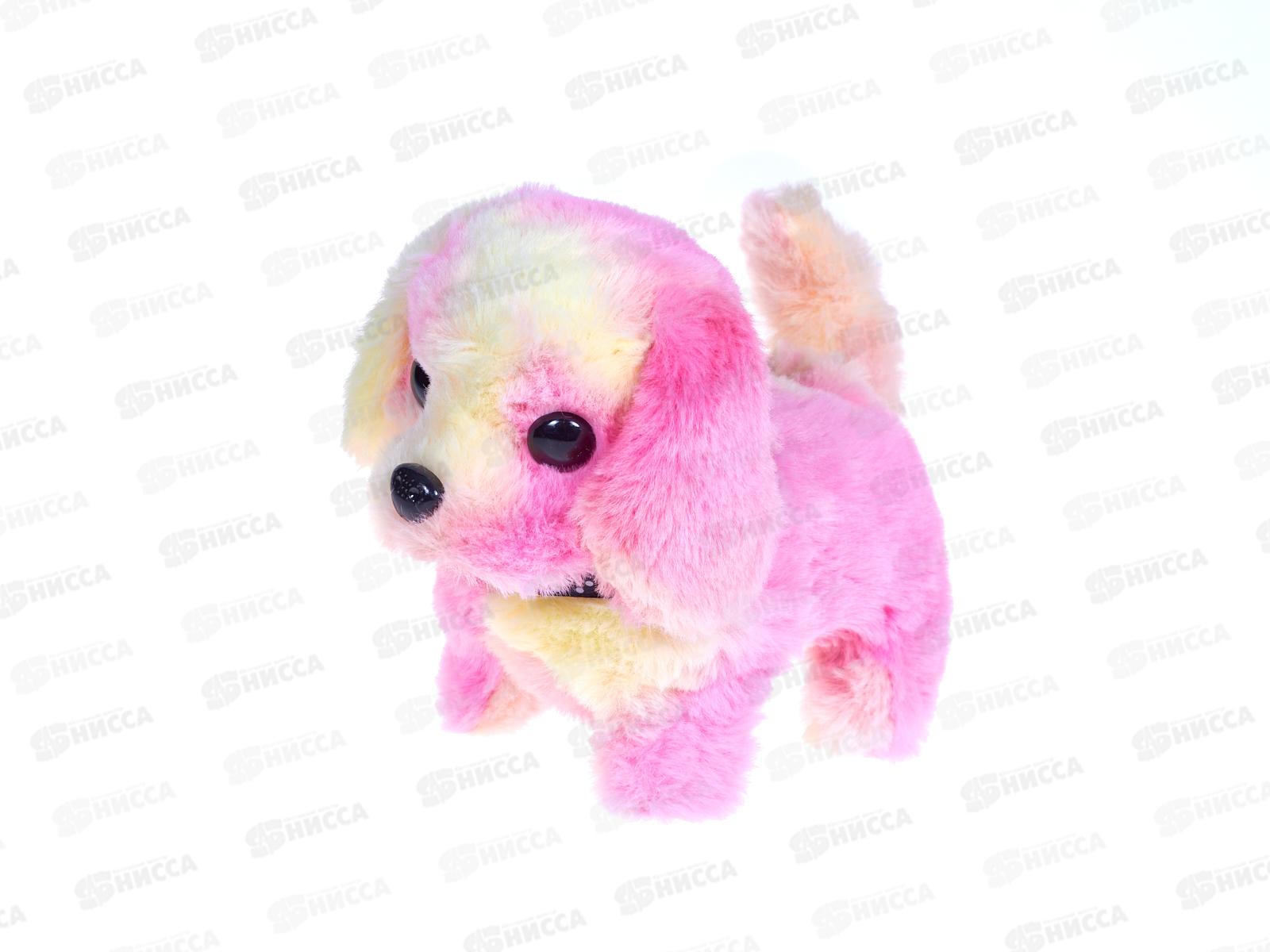 Собачка мягкая на бат. 3108498 с аксессуарами, 3 вида, 22*20*14см