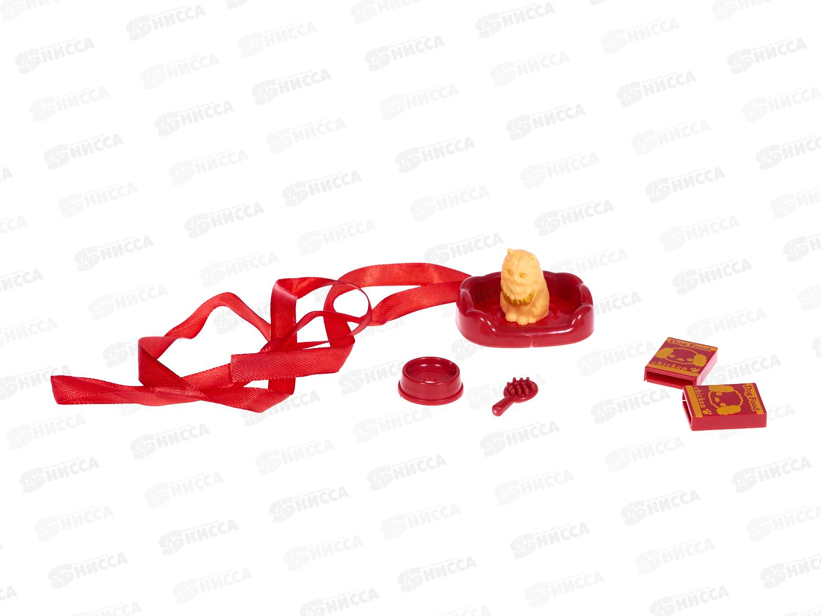 Собачка мягкая на бат. 3108498 с аксессуарами, 3 вида, 22*20*14см