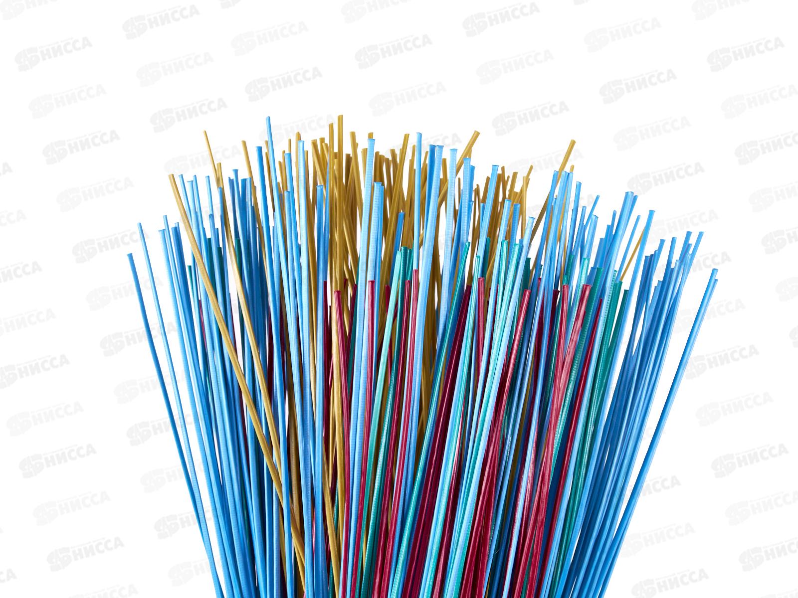 Метла полипропиленовая круглая с черенком 5 вставок, 100-005