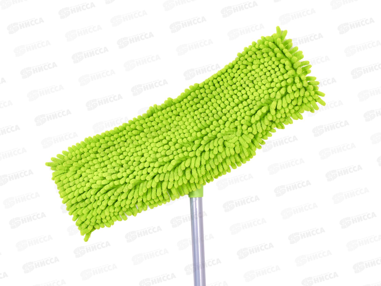 Швабра флеттер с телескопическим черенком, насадка с ворсом, 300-003 *24