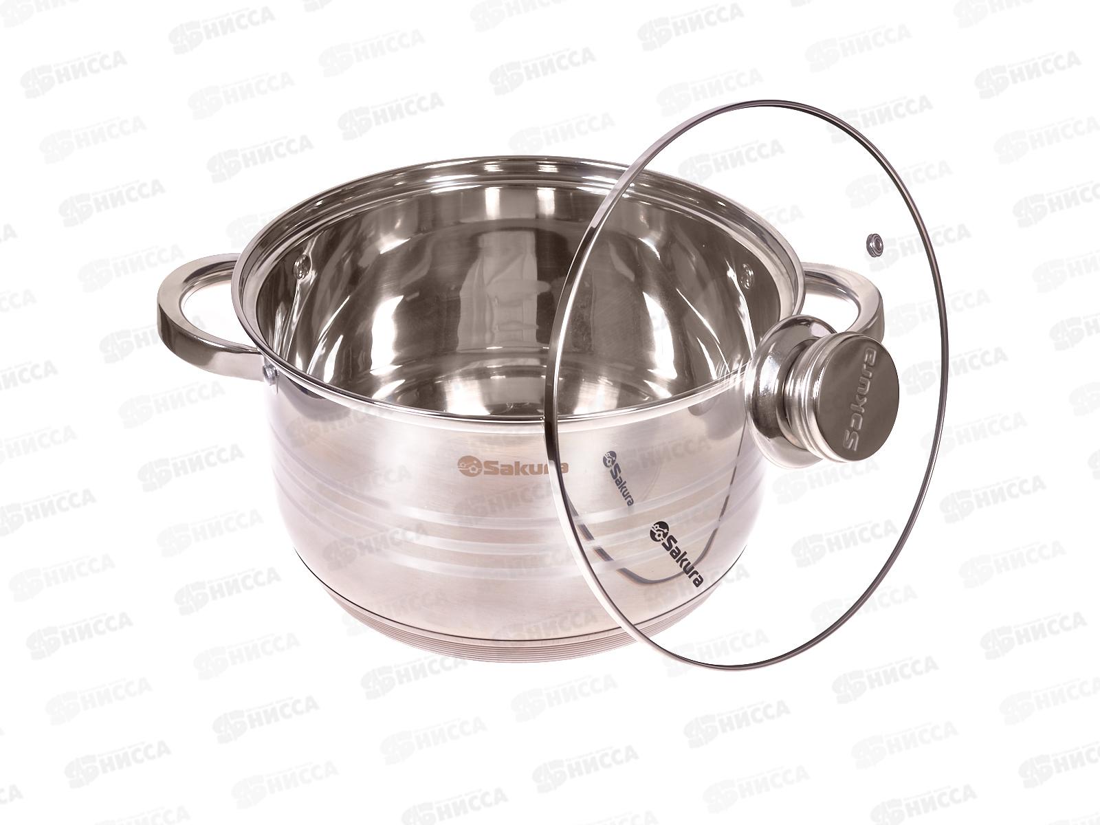 Кастрюля 5,5л SA-P7024 STYLE 24см нержавеющая сталь