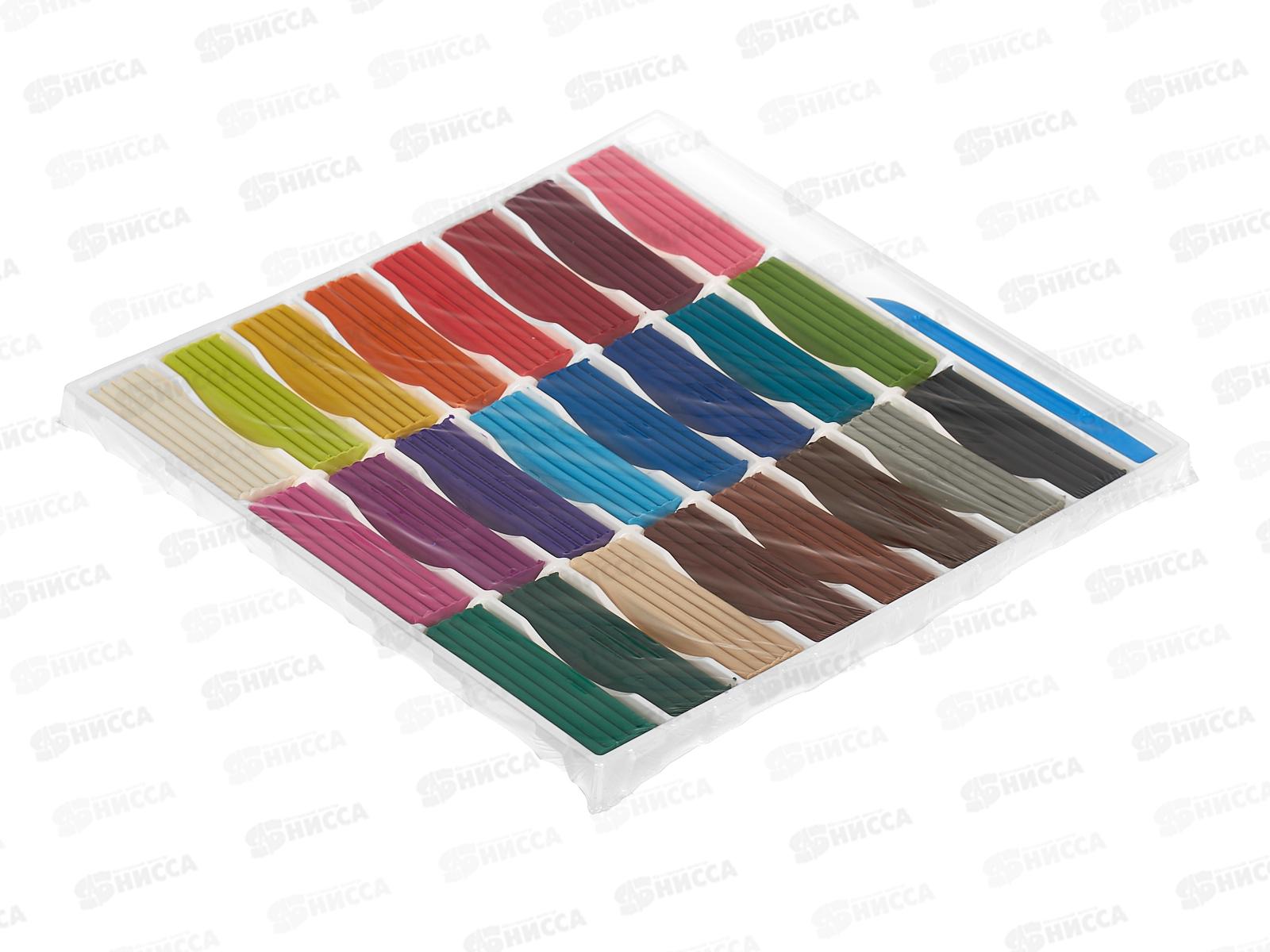 Пластилин 24цв 480г &quotЛео&quot Играй, классический, к/у,  LPMC-0124