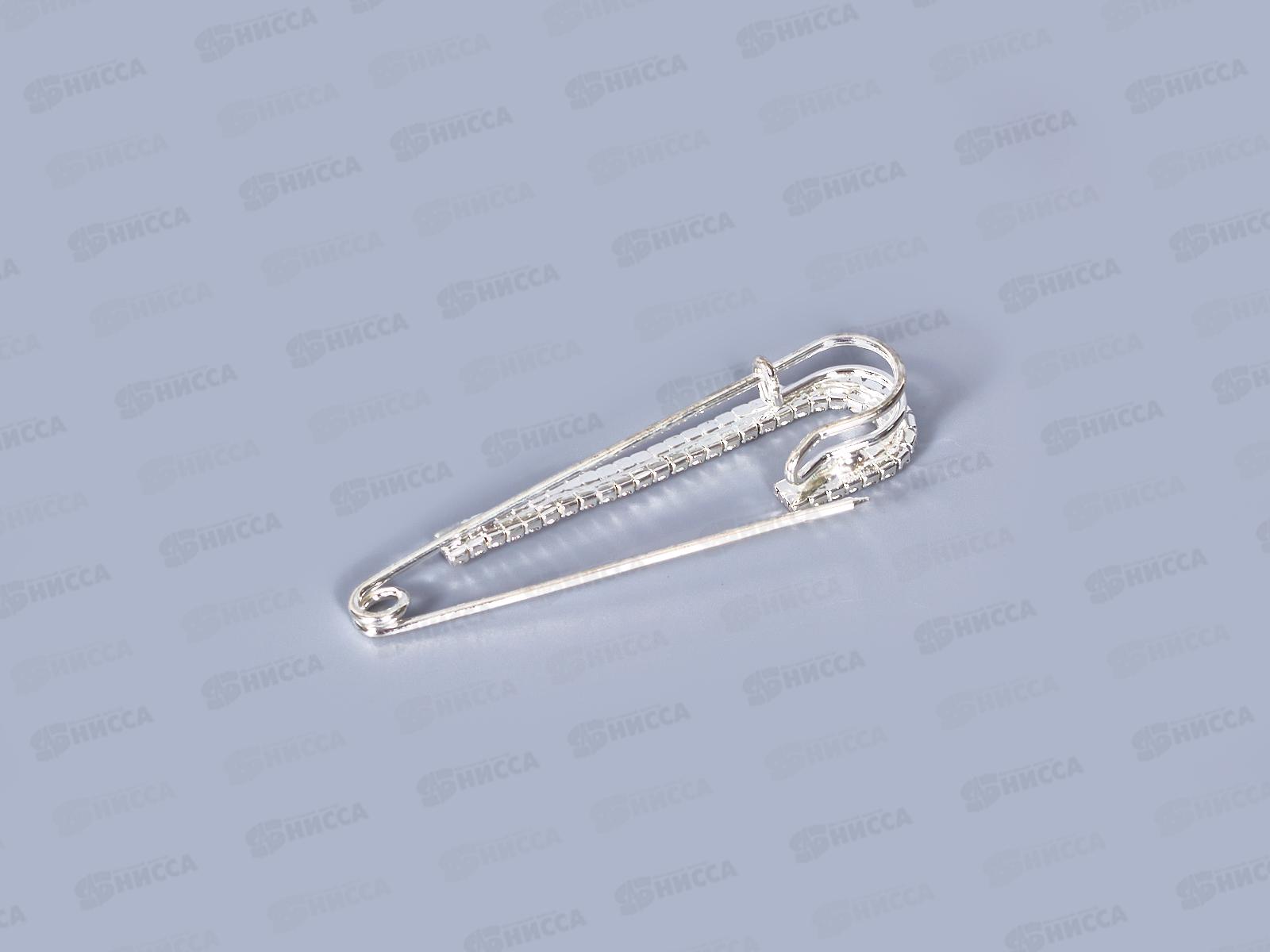 Булавка-брошь жемчуг стразы в асс №1573