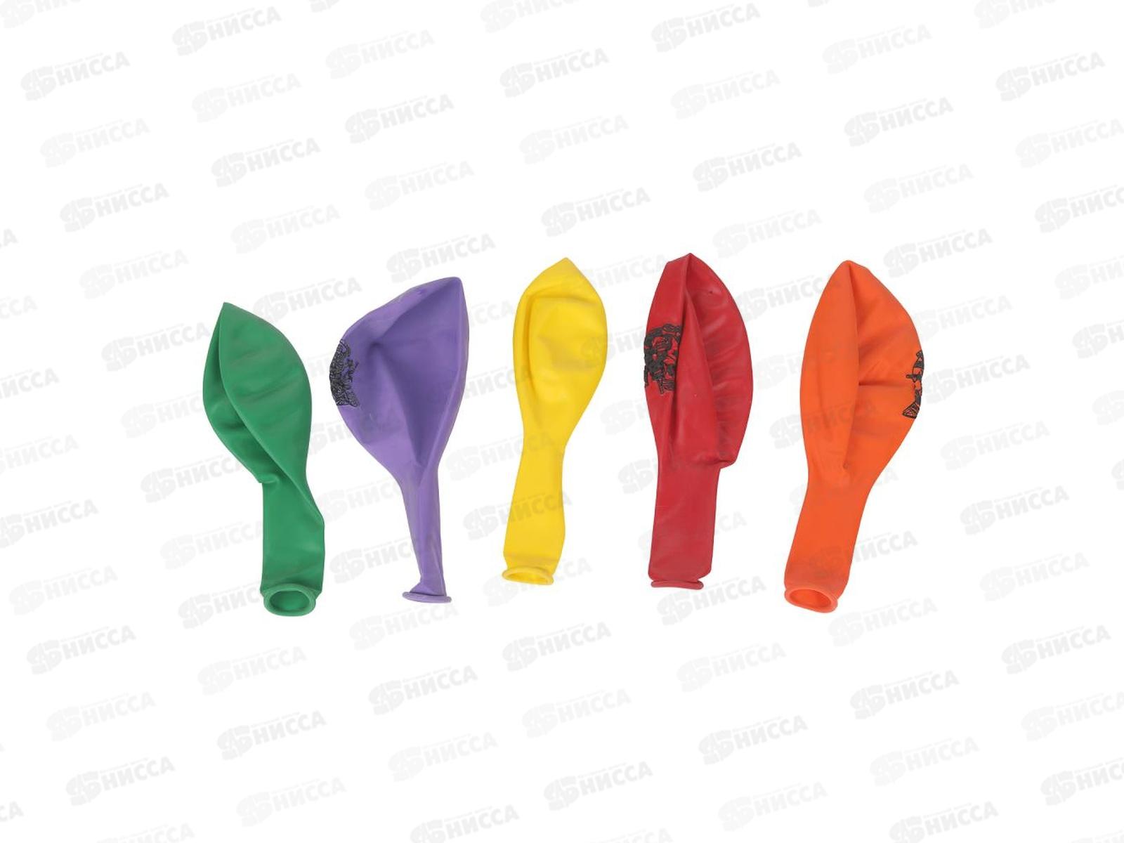 Набор шаров Черепашки Нидзя, 5шт, монохром, LBM-110175-NT