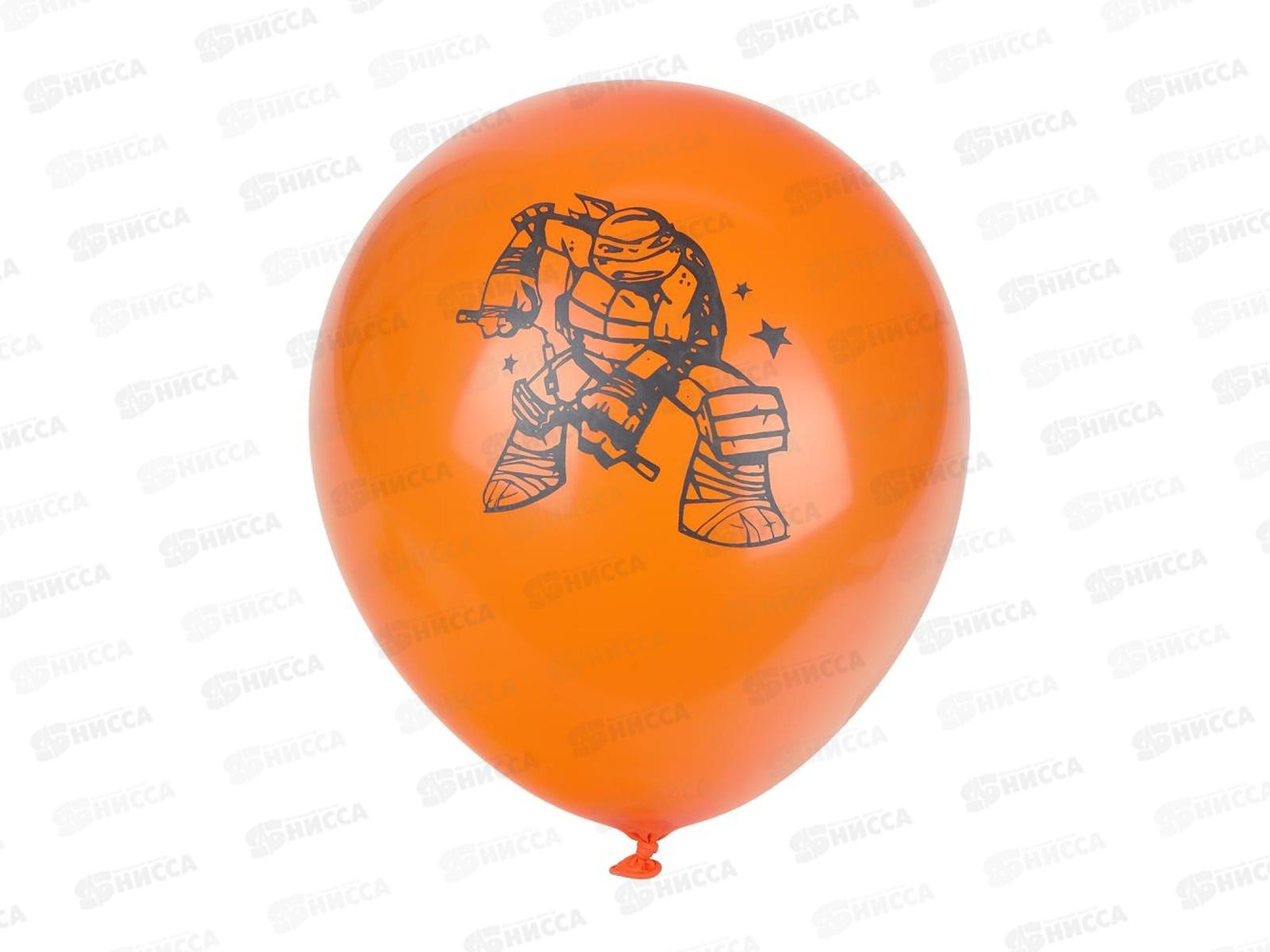 Набор шаров Черепашки Нидзя, 5шт, монохром, LBM-110175-NT