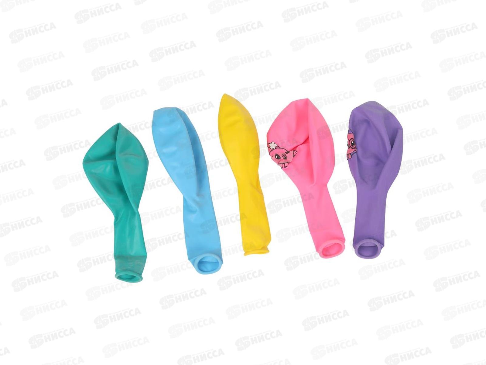 Набор шаров Малышарики, 5шт, цветной принт, LBM-118609-ML