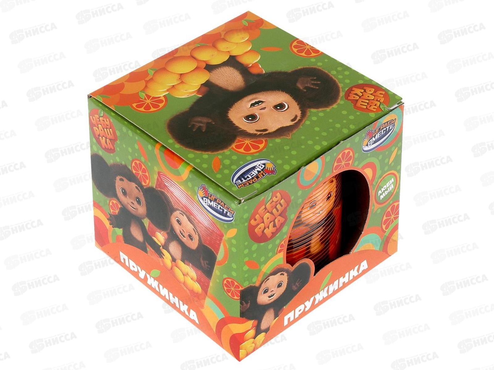 Игра пружинка Чебурашка, 2108Z053-R24 в коробке 8*7*8см