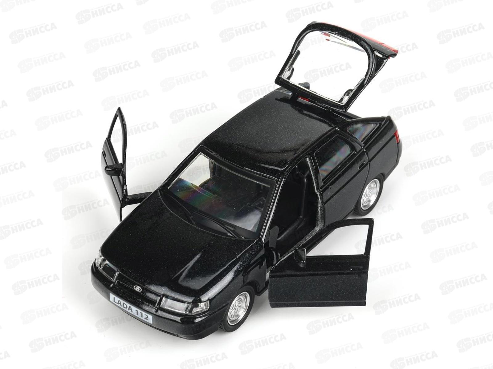 Машина &quotТЕХНОПАРК&quot металл ВАЗ-2112, 12см, черный, 2112-12-ВК в/к