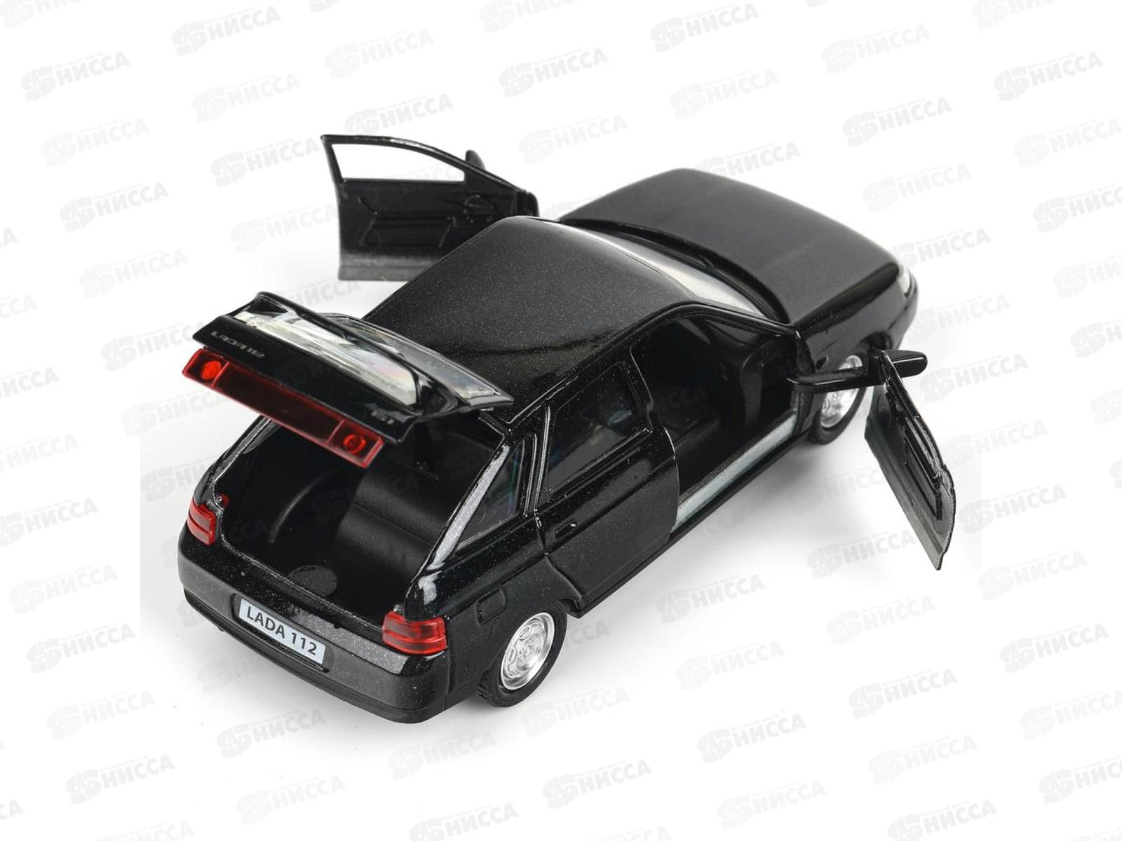Машина &quotТЕХНОПАРК&quot металл ВАЗ-2112, 12см, черный, 2112-12-ВК в/к