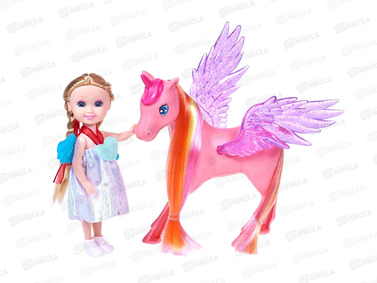 Набор &quotКонюшня&quot 3103711 куколка, лошадка в коробке 20*17,5*5,5см