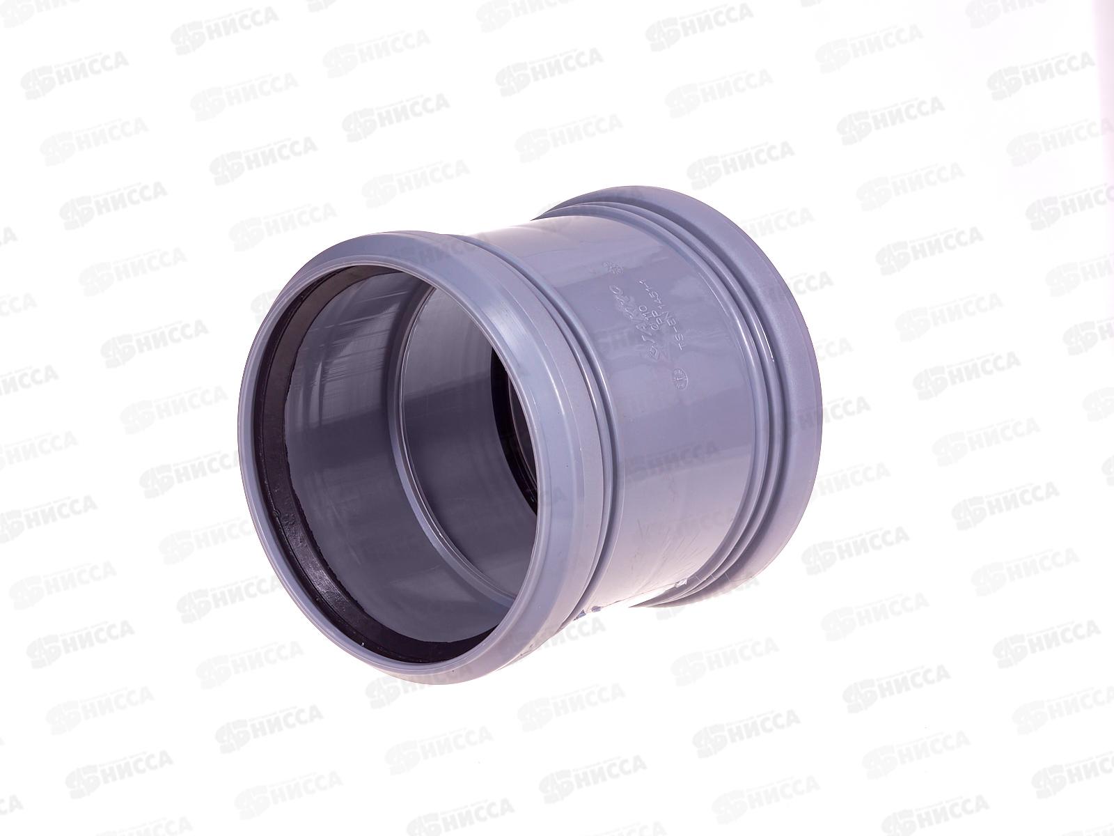 Муфта кан. серый 110 Jakko (двухраструбная) *60