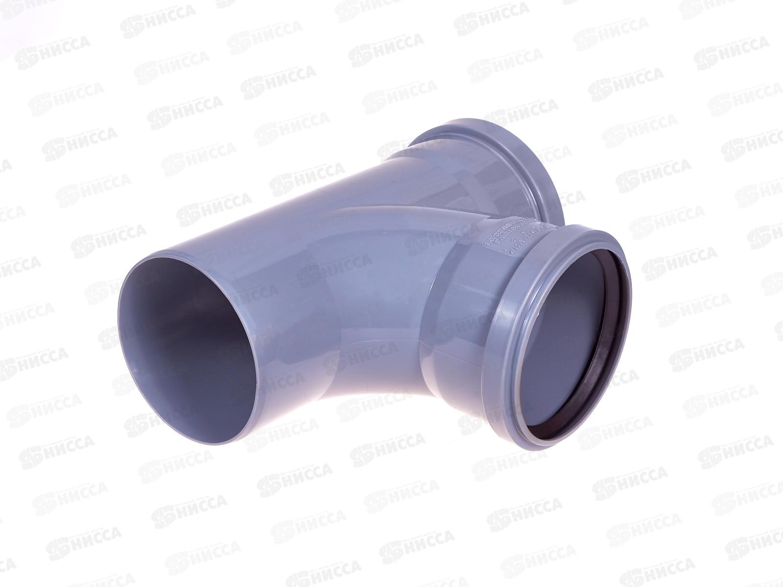 Тройник кан. 87 серый 110-110 радиусный, Jakko *15