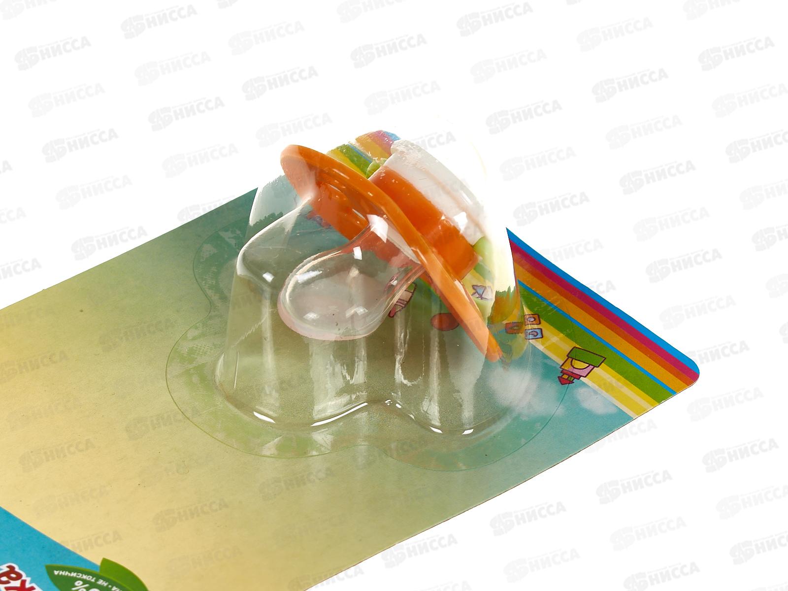 Пустышка силик с кольцом с прикусом 6-18 арт 405А-1!!!