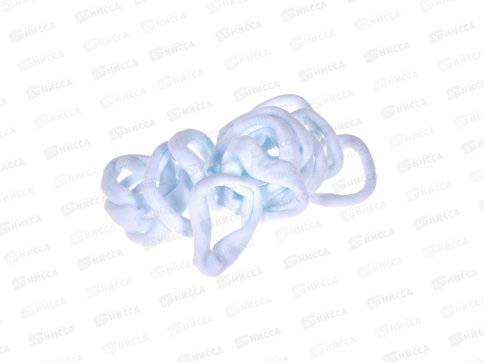 Резинка д/волос 4см белая в банке №10415