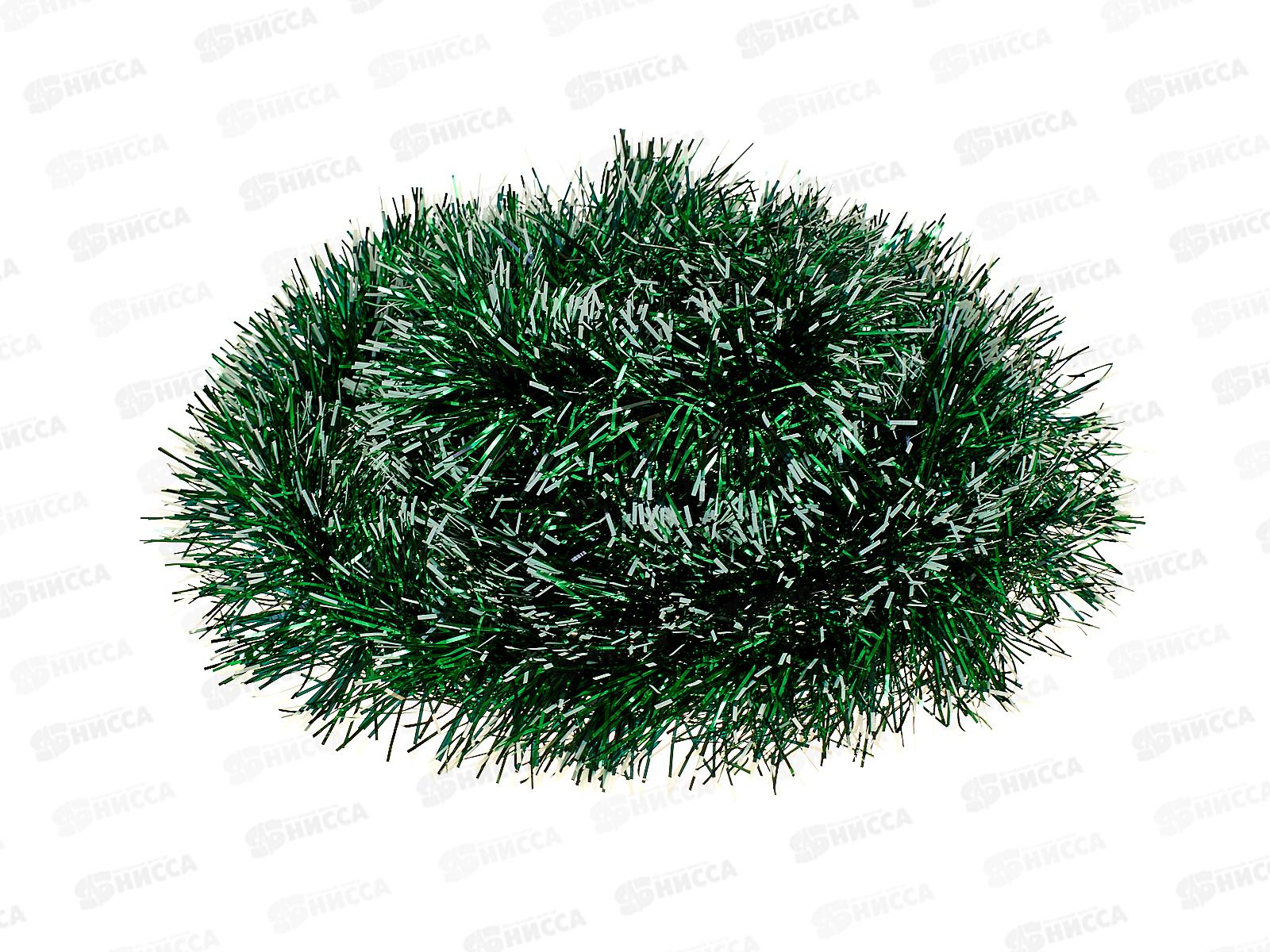 Мишура 2м 9см &quotВечерняя роскошь&quot зеленый, AL-835-6 *600