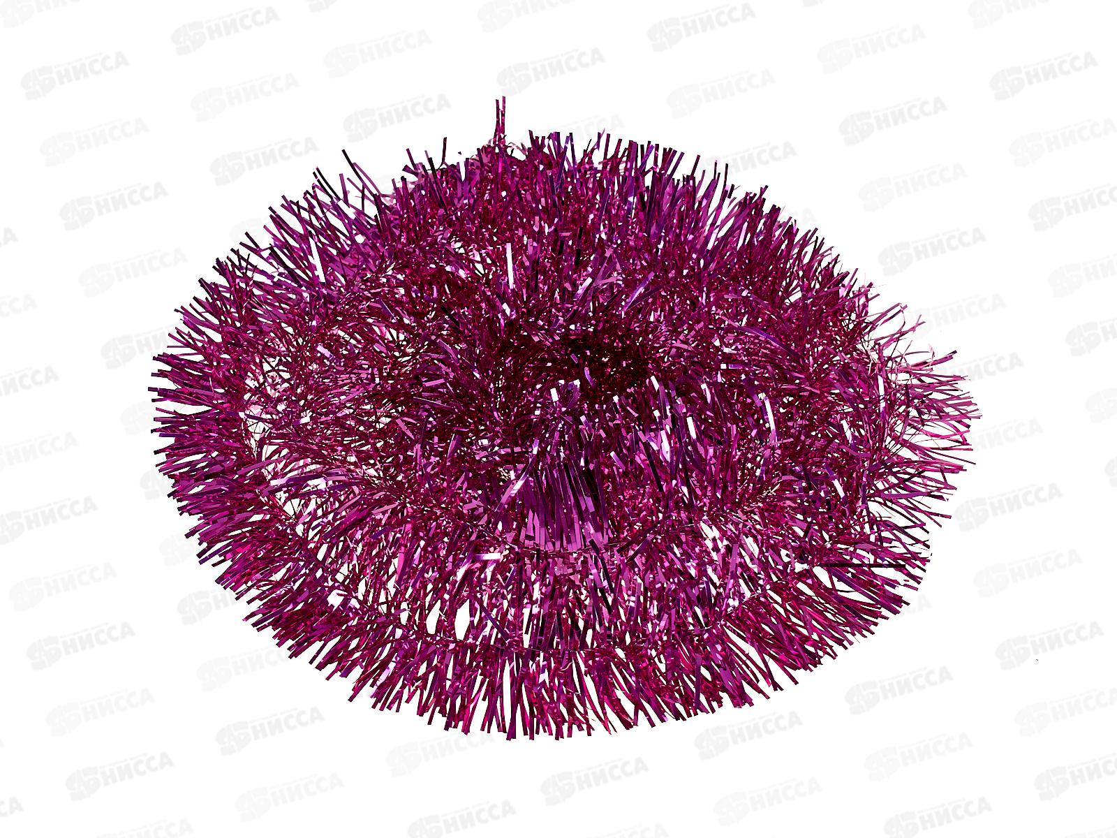 Мишура 2м 5см &quotКлассика&quot розовый, AL-836-6 *600