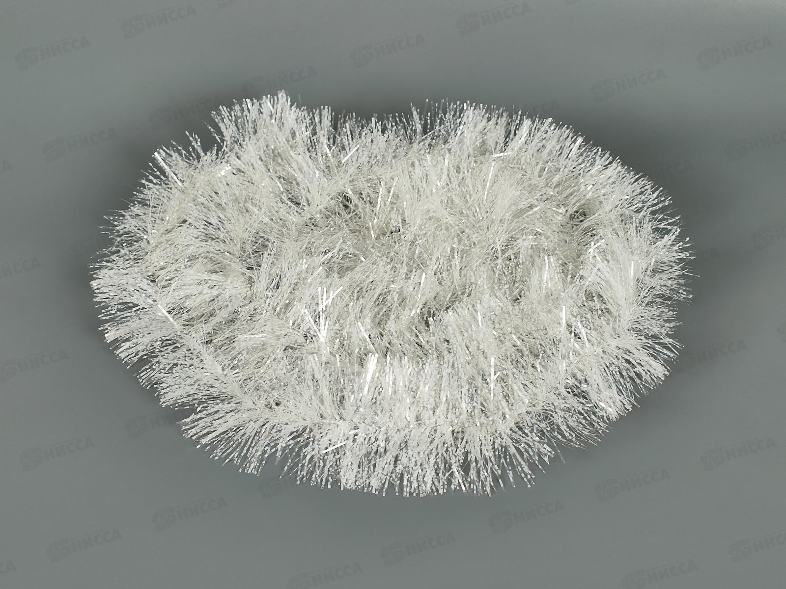 Мишура 2м 7см &quotХлопья снега&quot белый, AL-838-3 *800