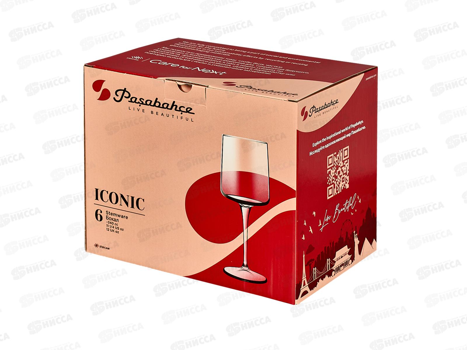 Набор бокалов для красного вина Iconic 340мл 6шт 440229