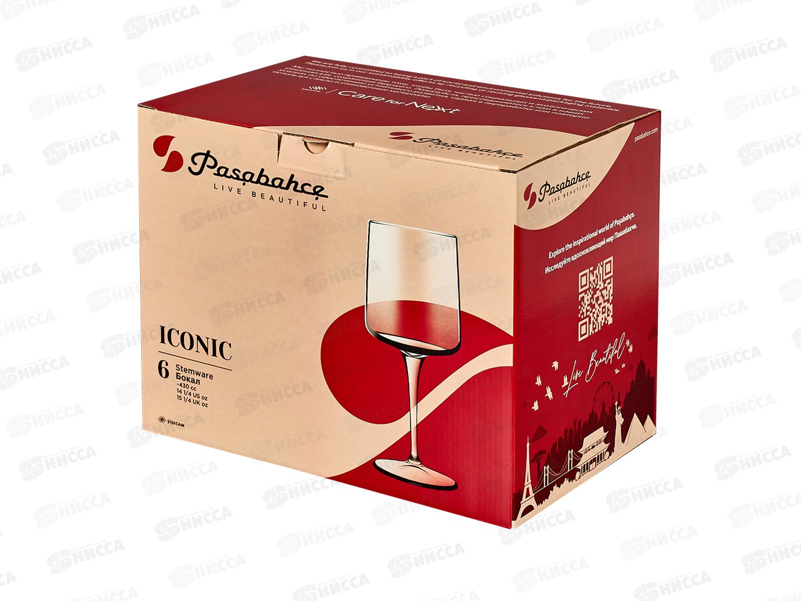 Набор бокалов для красного вина Iconic 430мл 6шт 440507