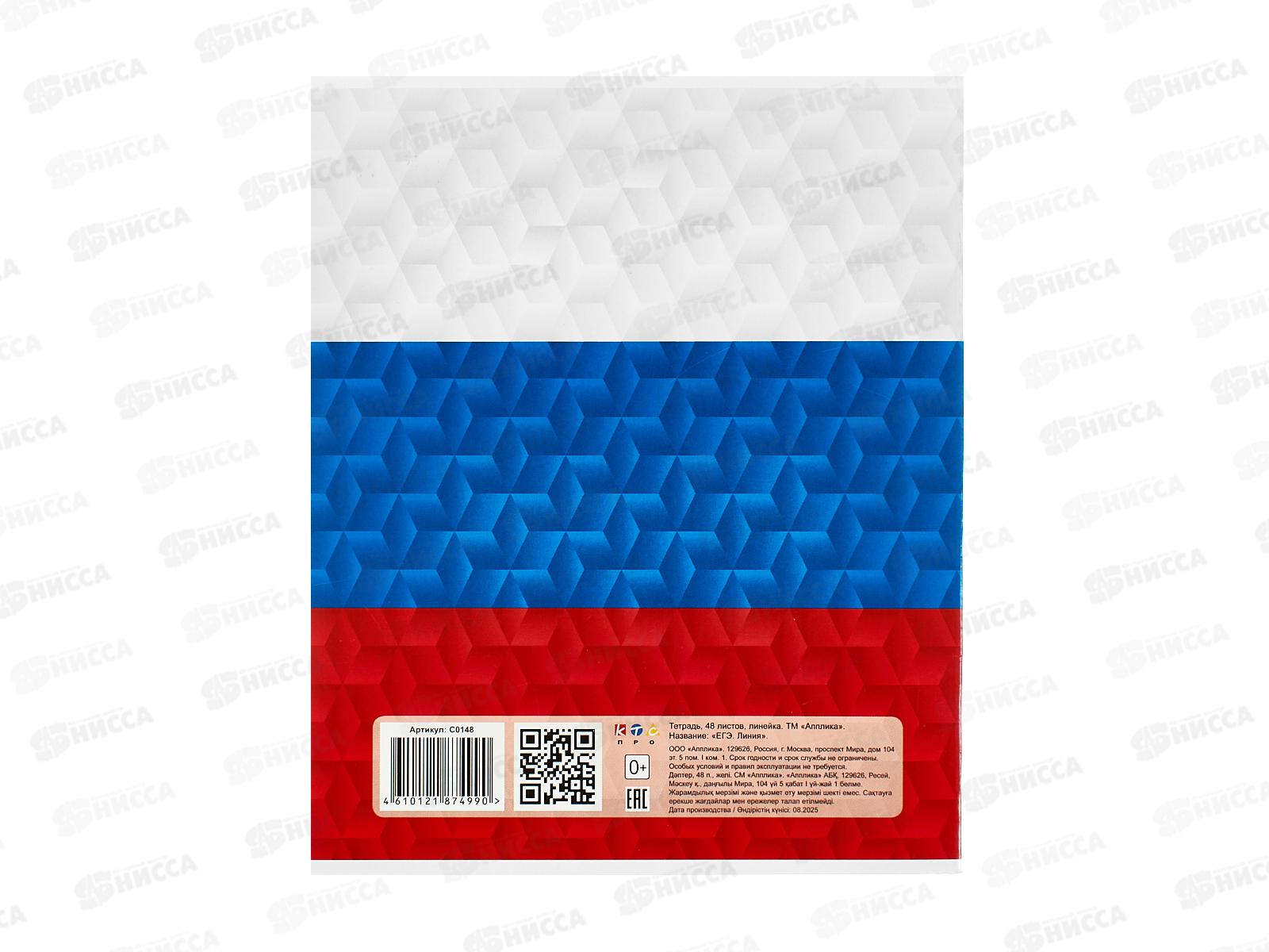 Тетрадь 48л лин. Апплика д/подготовки ЕГЭ С0148*10/80