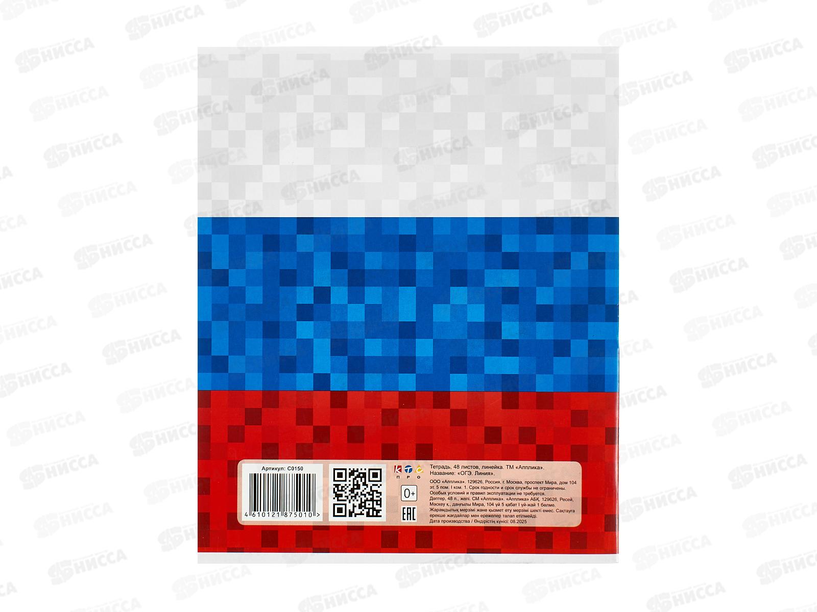 Тетрадь 48л лин. Апплика д/подготовки ОГЭ С0150*10/80