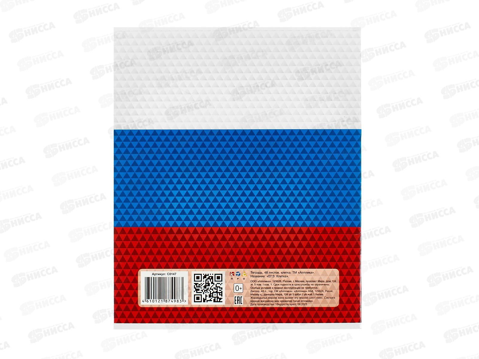 Тетрадь 48л кл. Апплика д/подгтовки к ЕГЭ, С0147*80