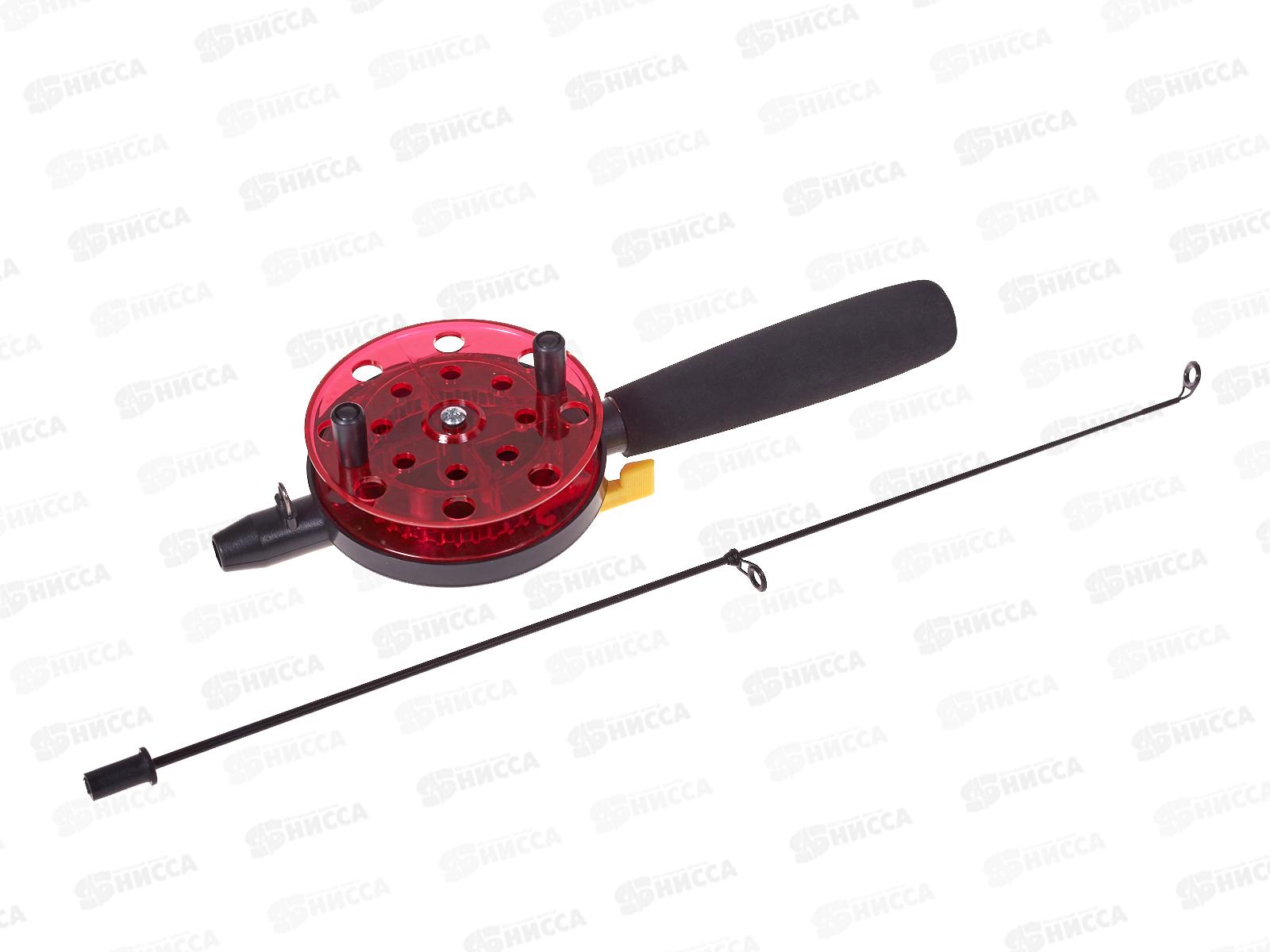 Удочка штекерная зимняя Namazu &quotIce Perch Fishing&quot, L=60 см, с катушкой d=90 мм, стеклопластик/100/