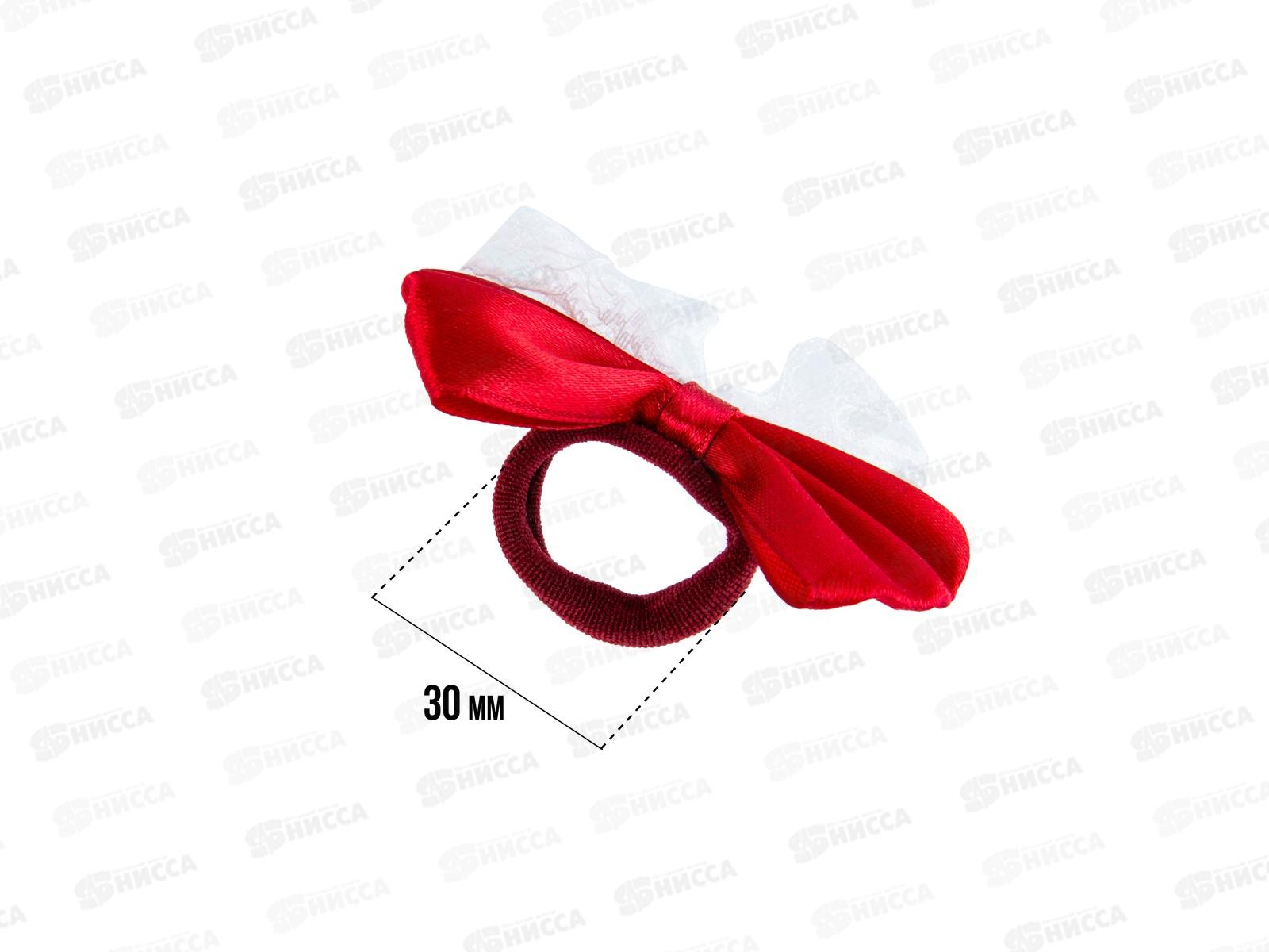 Набор резинок для волос CHERRY MARY, DR07091, 2шт №01 бело-бордовый