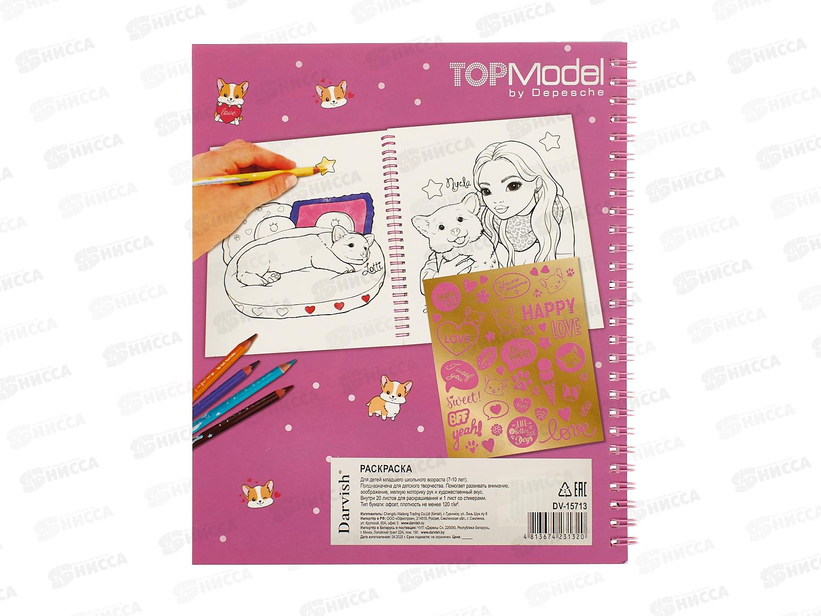 Раскраска Darvish Стильные подружки, DV-15713 *100