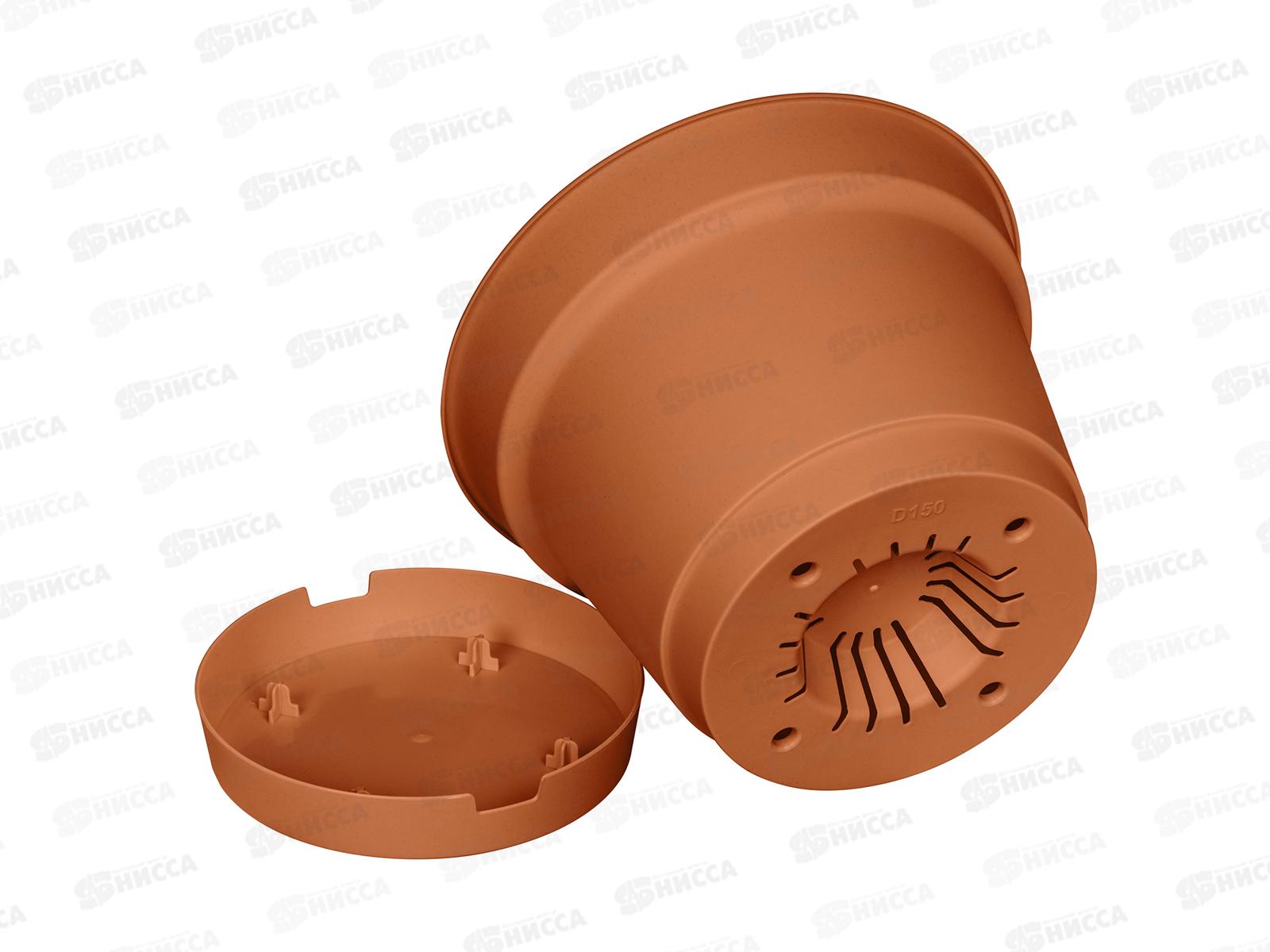 Горшок д/цв. &quotMint&quot 150мм 1,2л с/п Терракот 221611932/01 *36