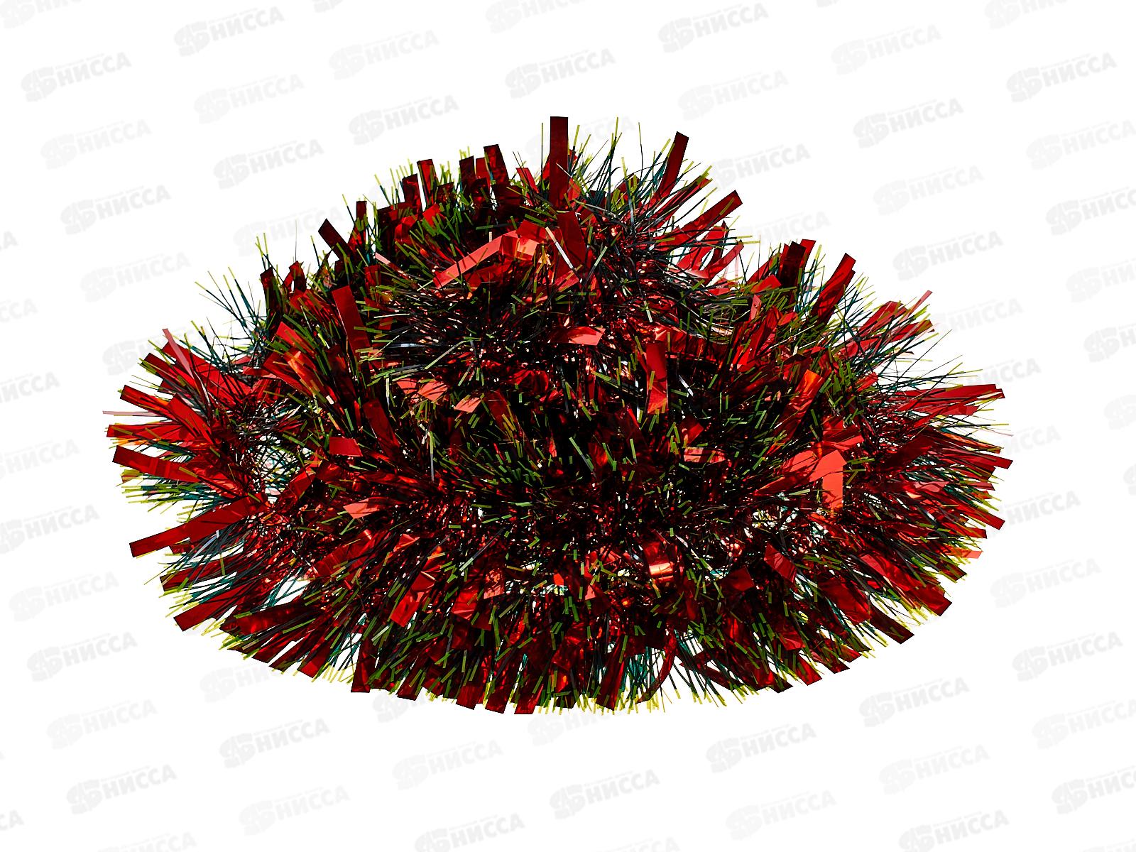 Мишура 002015 мультицвет 11см х 2м.красно-зеленый., AL-3333 *360